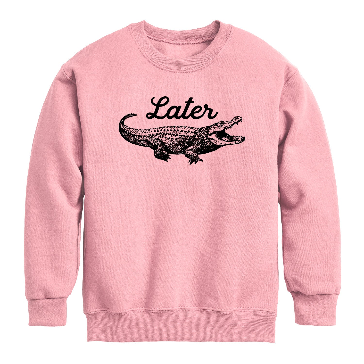 Instant Message - Later Gator - Youth Crew Fleece Sweatshirt - Image 2
