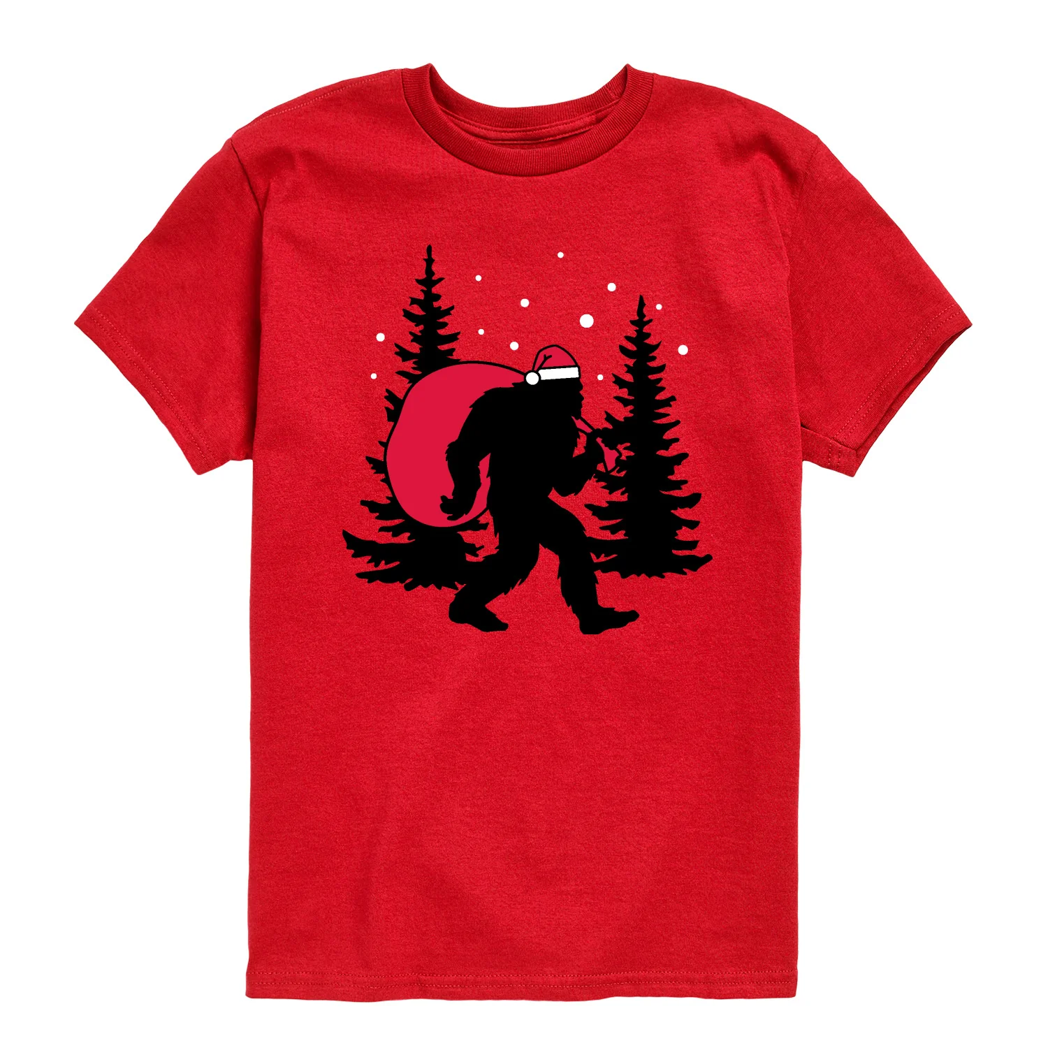 Instant Message - Sasquatch Santa - Youth Short Sleeve Graphic T-shirt - Image 10