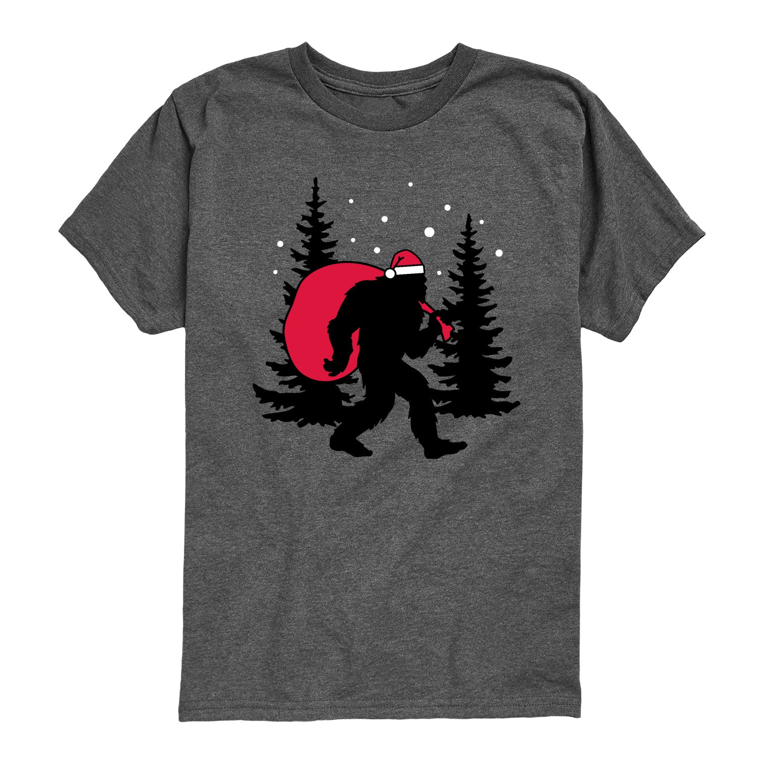Instant Message - Sasquatch Santa - Youth Short Sleeve Graphic T-shirt - Image 5