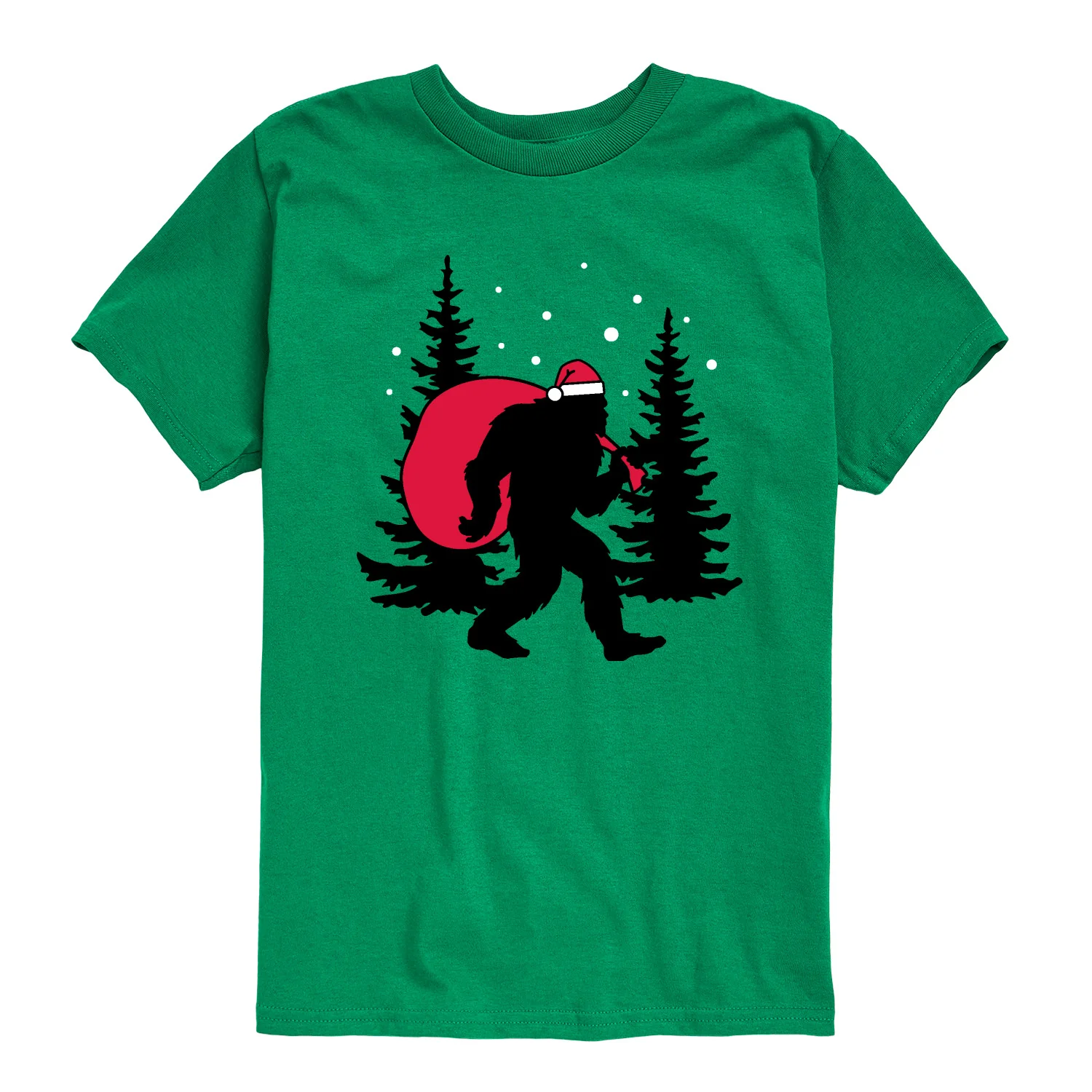 Instant Message - Sasquatch Santa - Youth Short Sleeve Graphic T-shirt - Image 8