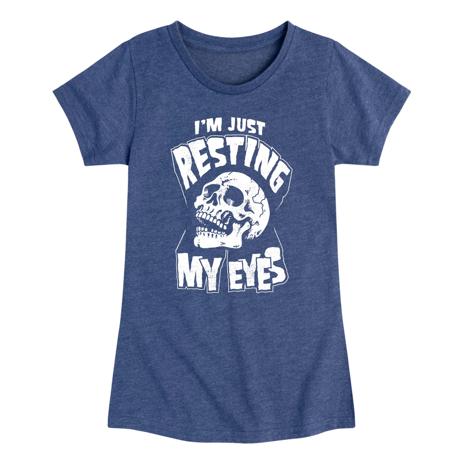 Instant Message - Resting My Eyes - Youth Girls Short Sleeve T-Shirt - Image 2