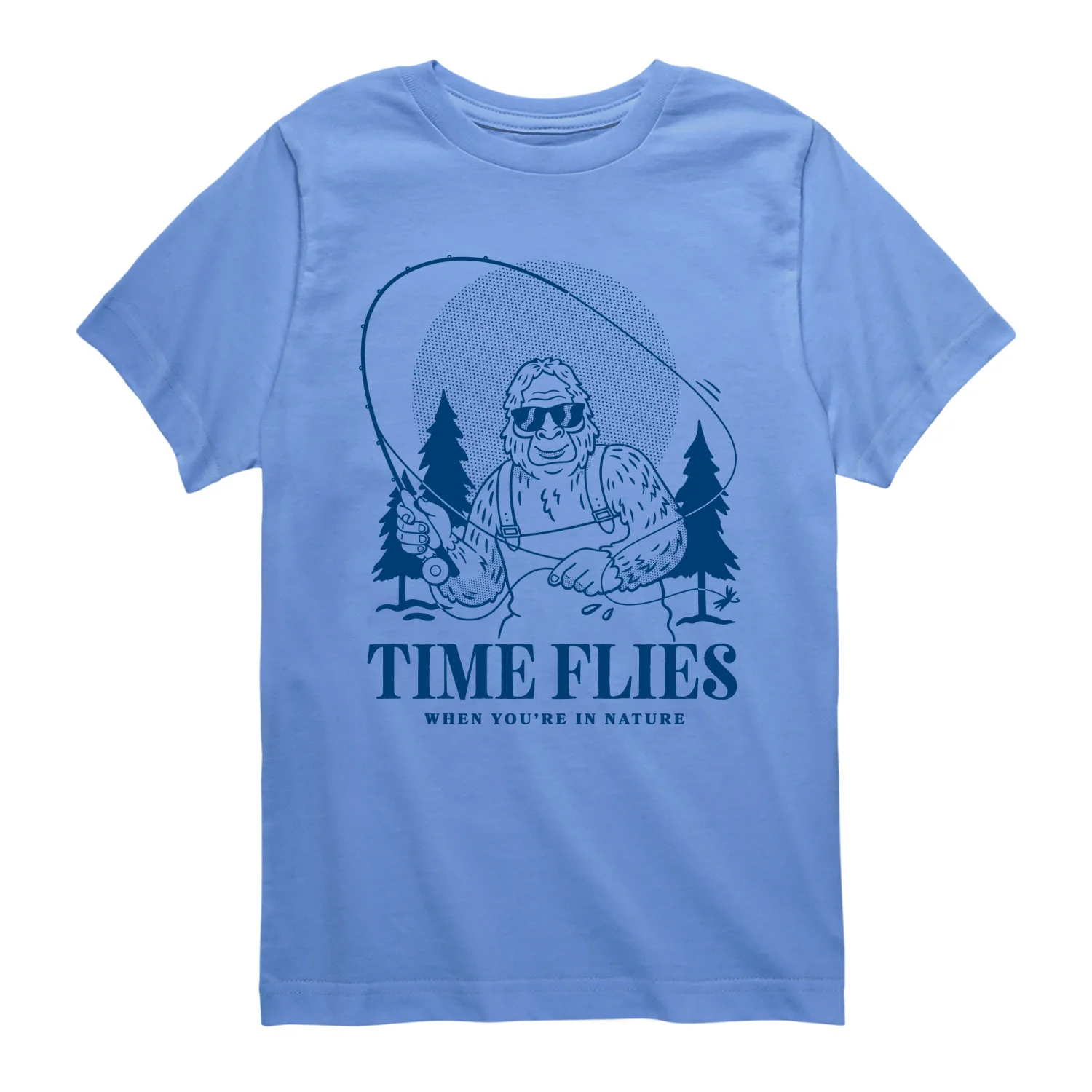 Instant Message - Time Flies Sasquatch - Youth Short Sleeve Graphic T-Shirt - Image 2