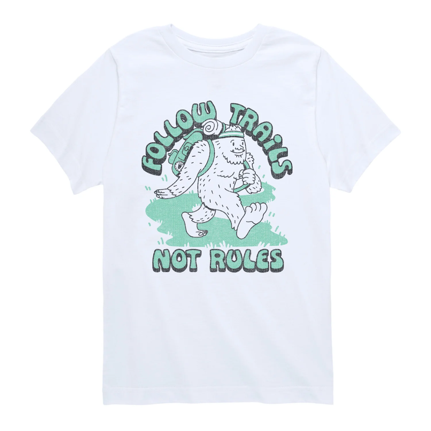 Instant Message - Follow Trails Not Rules - Youth Short Sleeve Graphic T-Shirt