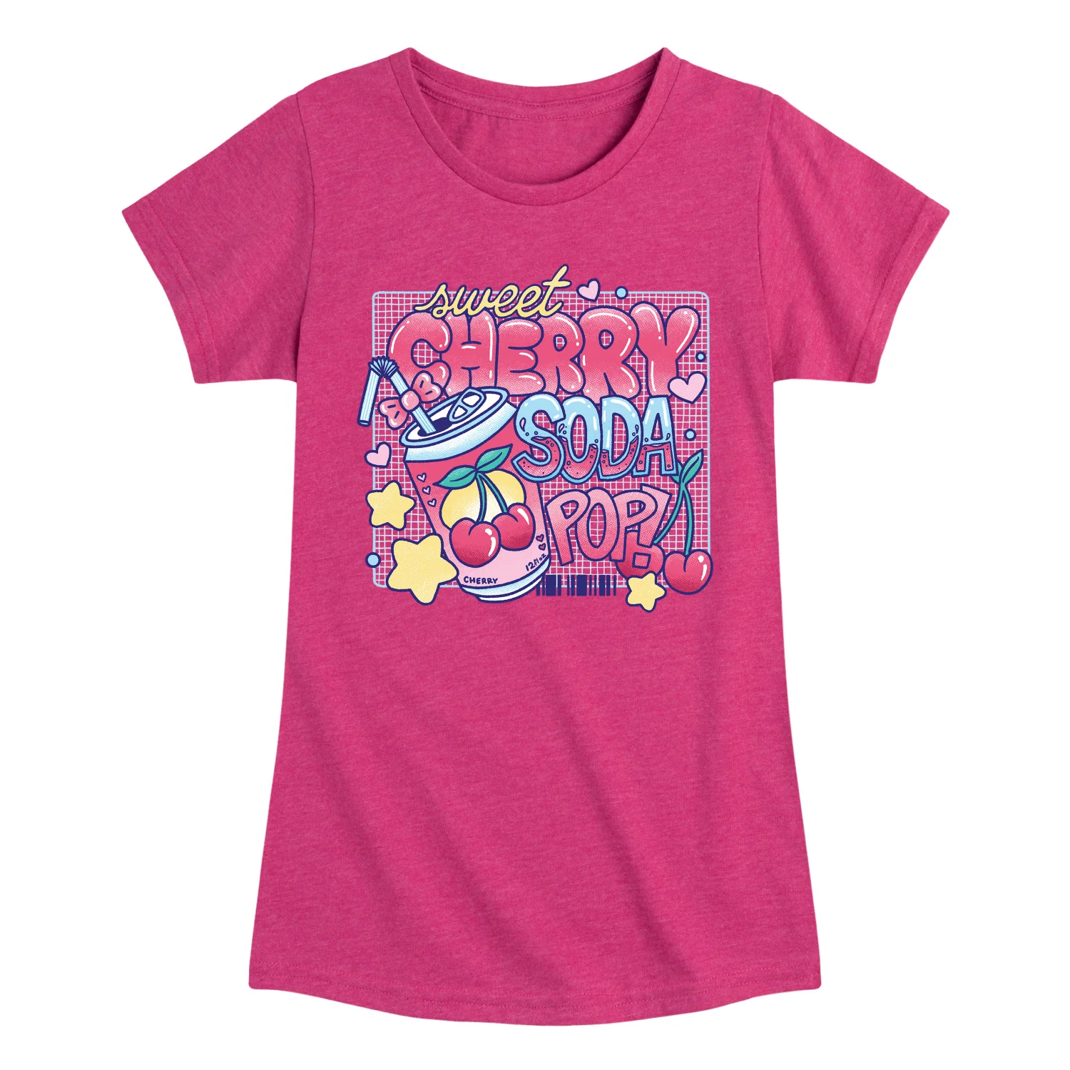 Instant Message - Sweet Cherry Soda Pop - Youth Girls Short Sleeve T-shirt - Image 5