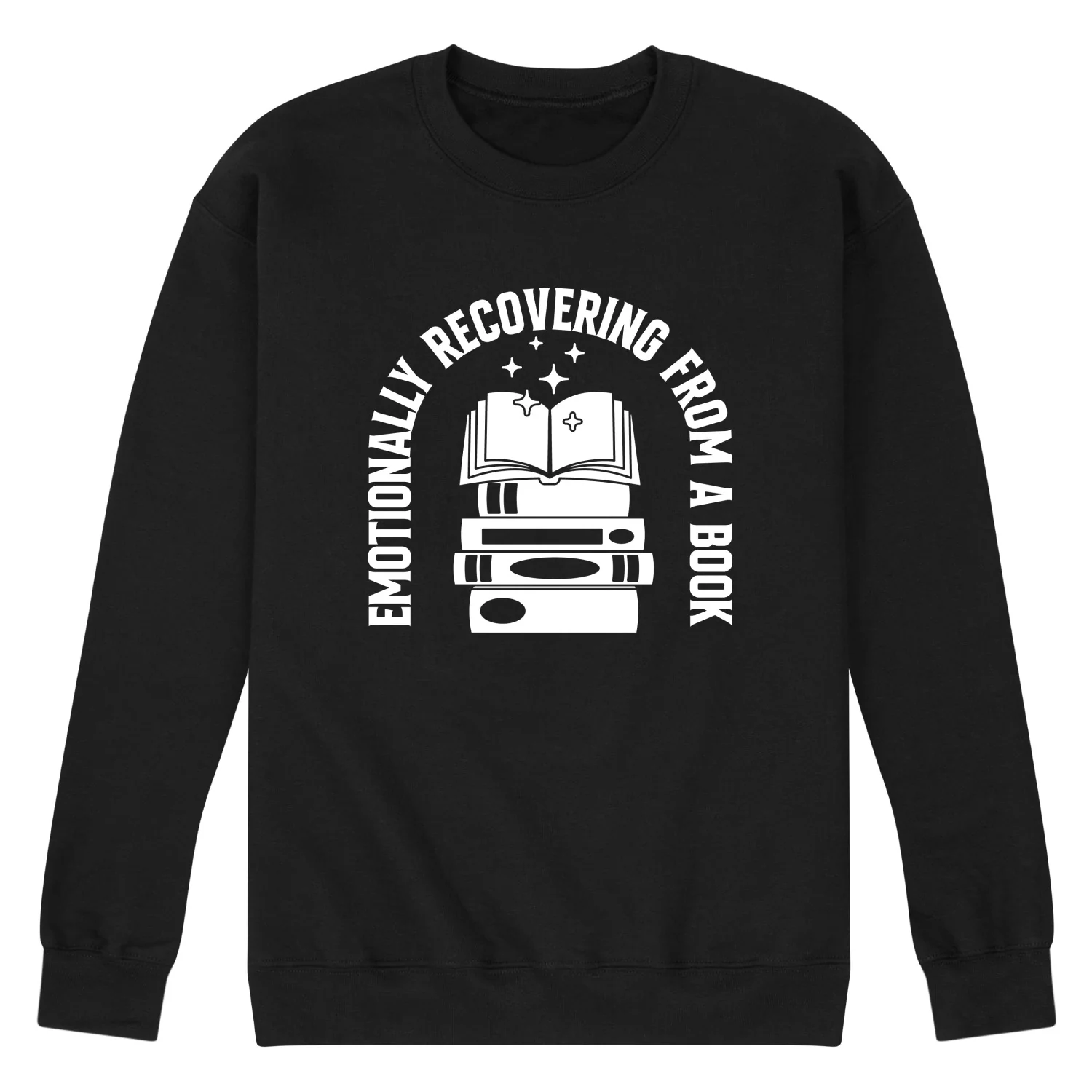 Instant Message - Emotionally Recovering From Book - Men's Crew Fleece Sweatshirt - Image 3