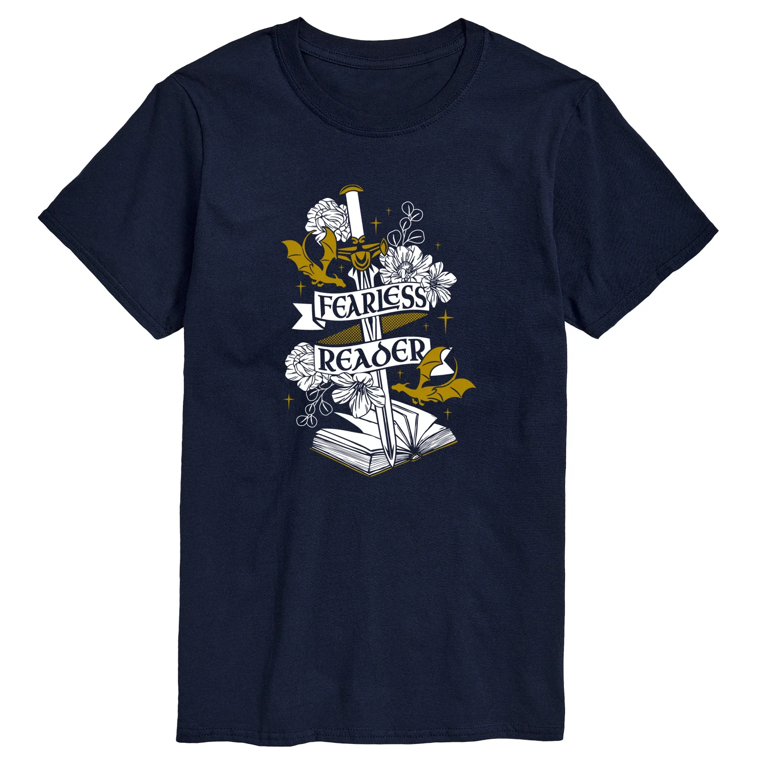 Instant Message - Fearless Reader - Men's Short Sleeve Graphic T-Shirt