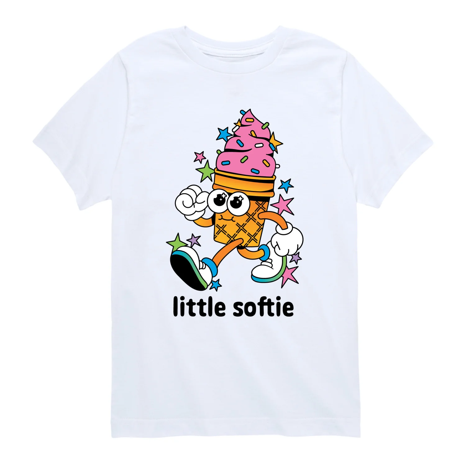 Instant Message - Real Softie Ice Cream - Youth Boys Short Sleeve Graphic T-Shirt