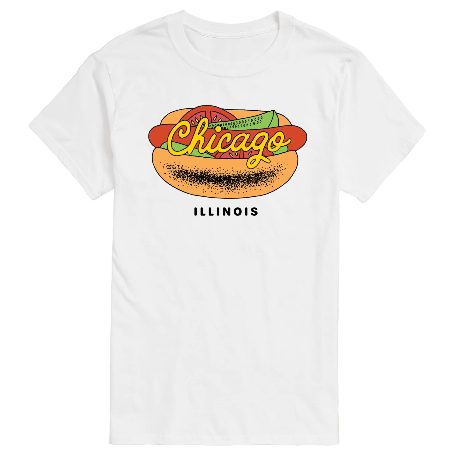 Instant Message - Chicago Dog - Men's Short Sleeve Graphic T-Shirt
