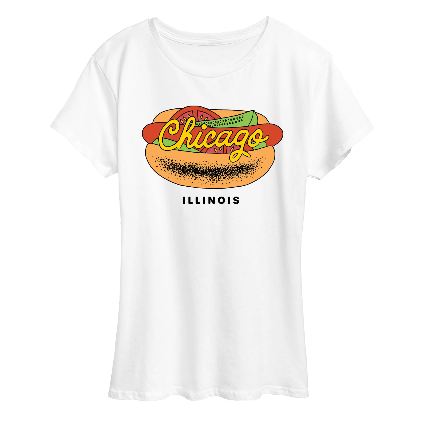 Instant Message - Chicago Dog - Women's Short Sleeve Graphic T-Shirt