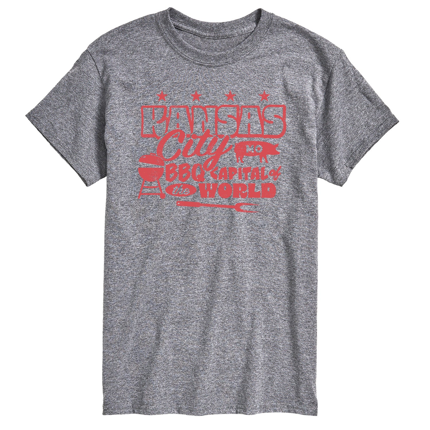 Instant Message - Kansas City MO BBQ - Men's Short Sleeve Graphic T-Shirt - Image 2