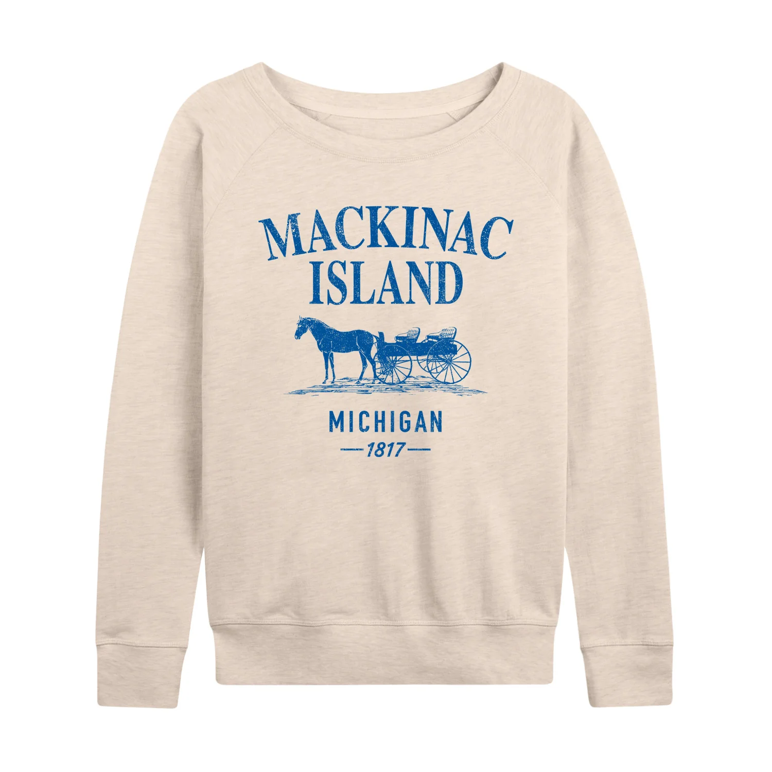 Instant Message - Mackinac Island - Women's French Terry Long Sleeve Pullover