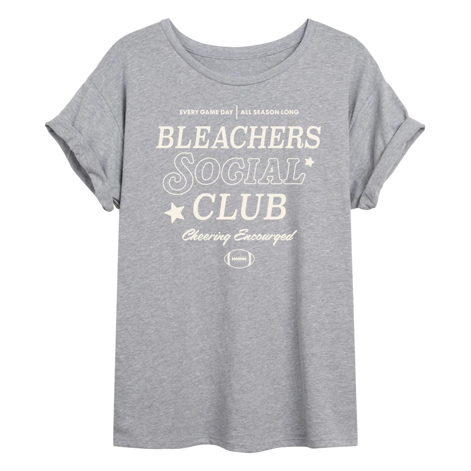 Instant Message - Bleachers Social Club - Women's Oversized Graphic T-Shirt - Image 2
