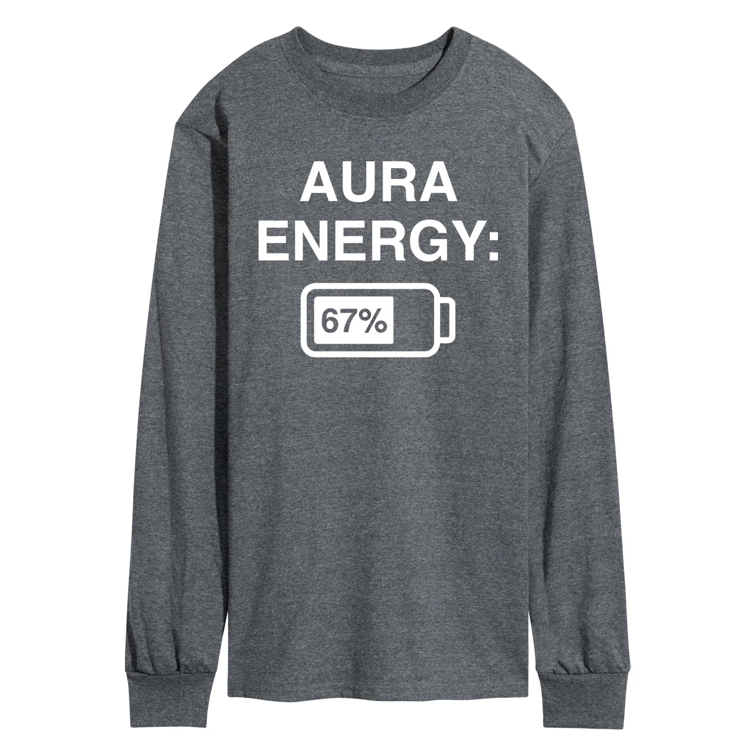 Instant Message - Aura Energy 67 - Men's Long Sleeve Graphic T-Shirt - Image 4