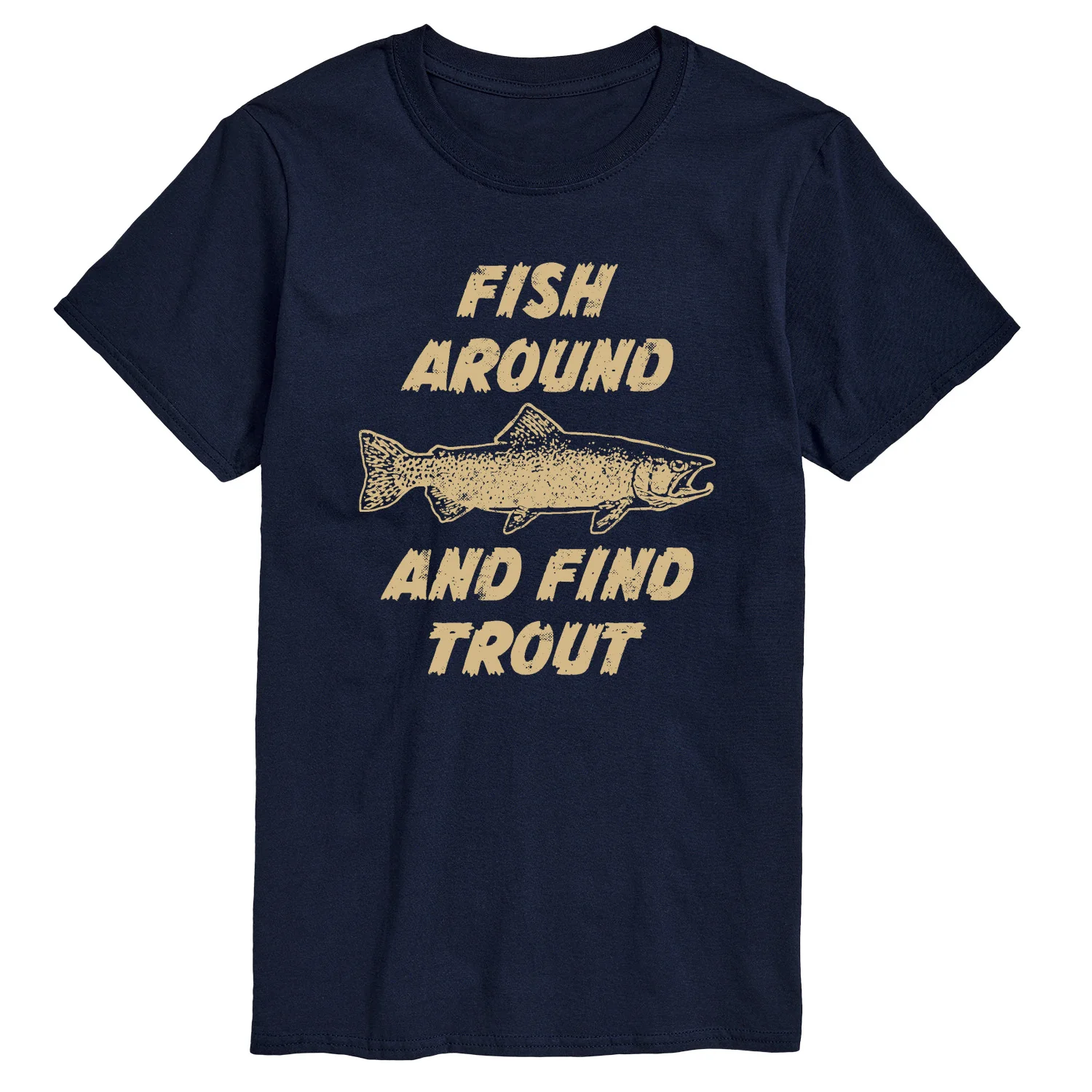 Instant Message - Fish Around - Men's Short Sleeve Graphic T-Shirt - Image 4