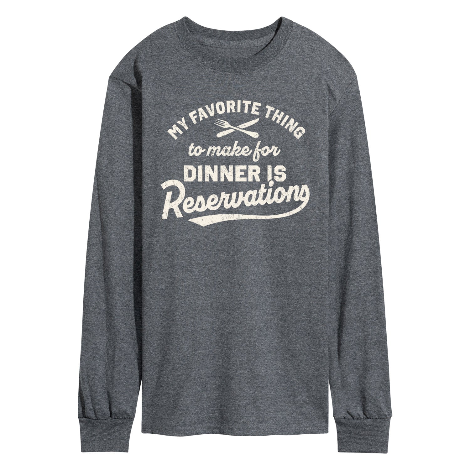 Instant Message - My Favorite Thing To Make For Dinner - Men's Long Sleeve Graphic T-Shirt - Image 2