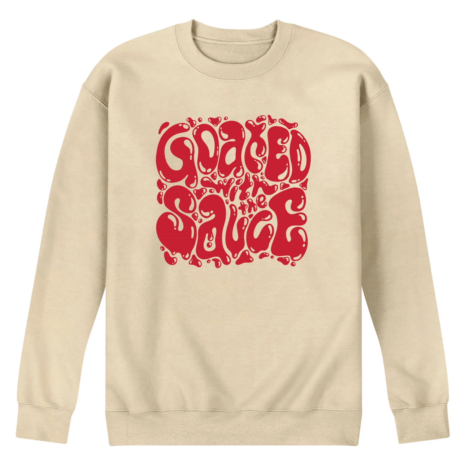 Instant Message - Goated With the Sauce - Men's Long Sleeve Crew Fleece Sweatshirt