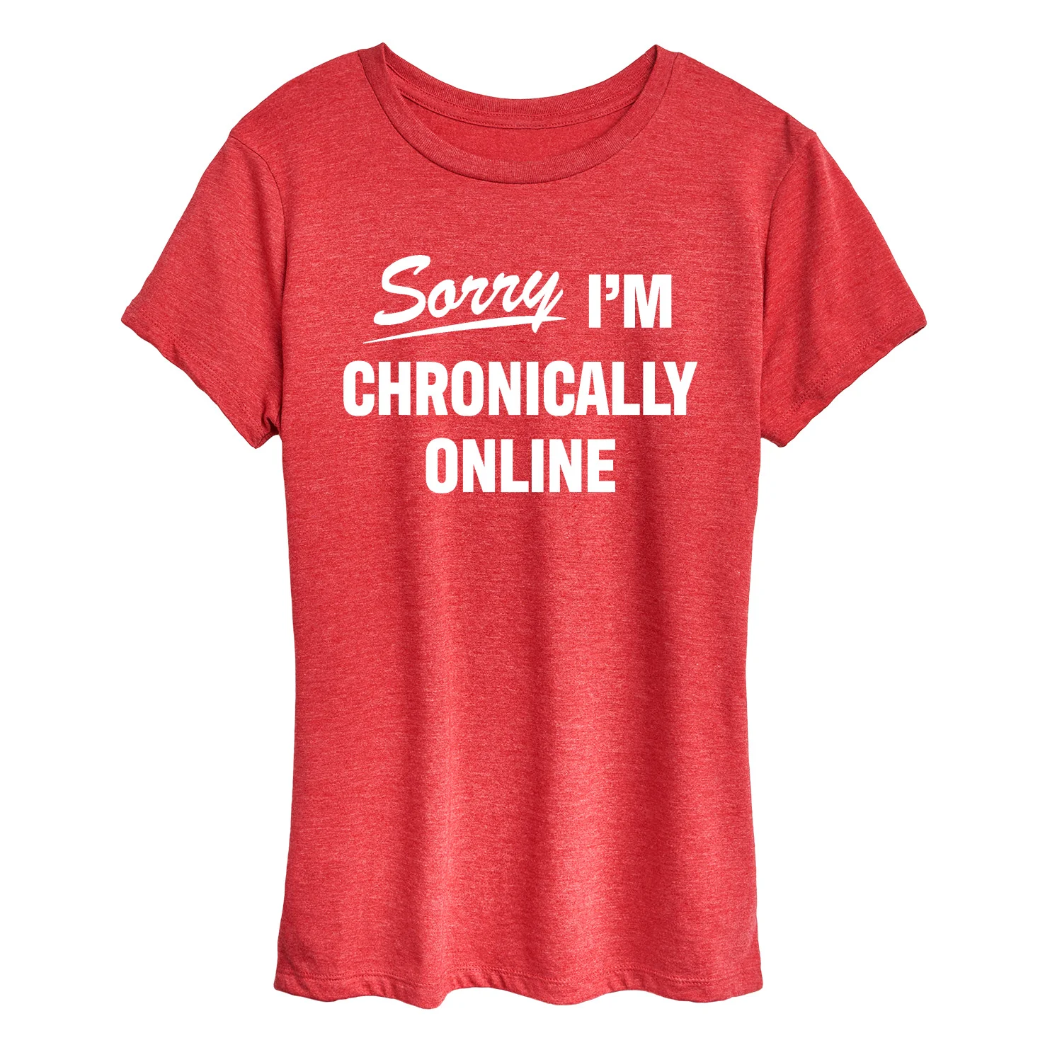 Instant Message - Sorry I'm Chronically Online - Women's Short Sleeve Graphic T-Shirt - Image 12