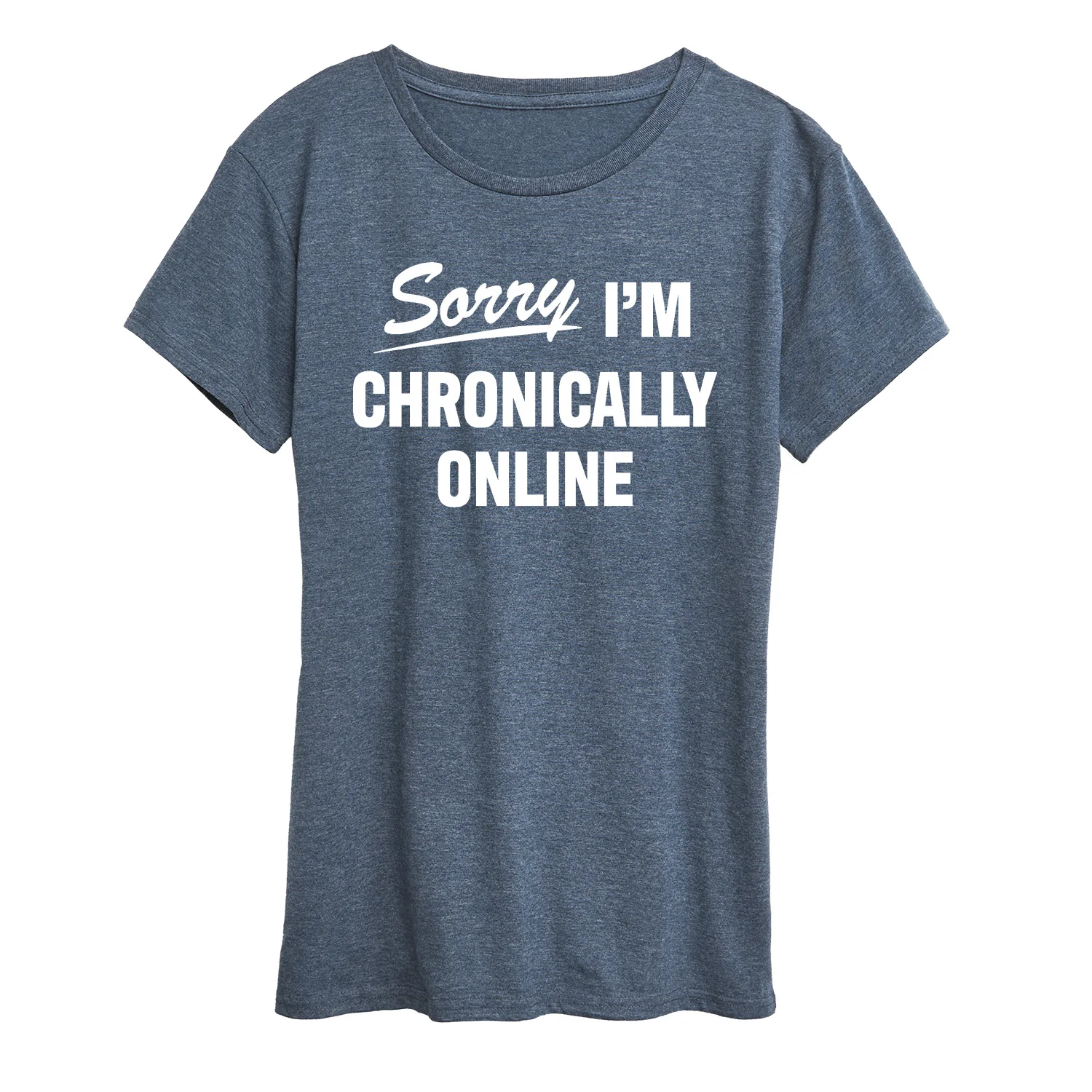 Instant Message - Sorry I'm Chronically Online - Women's Short Sleeve Graphic T-Shirt - Image 4