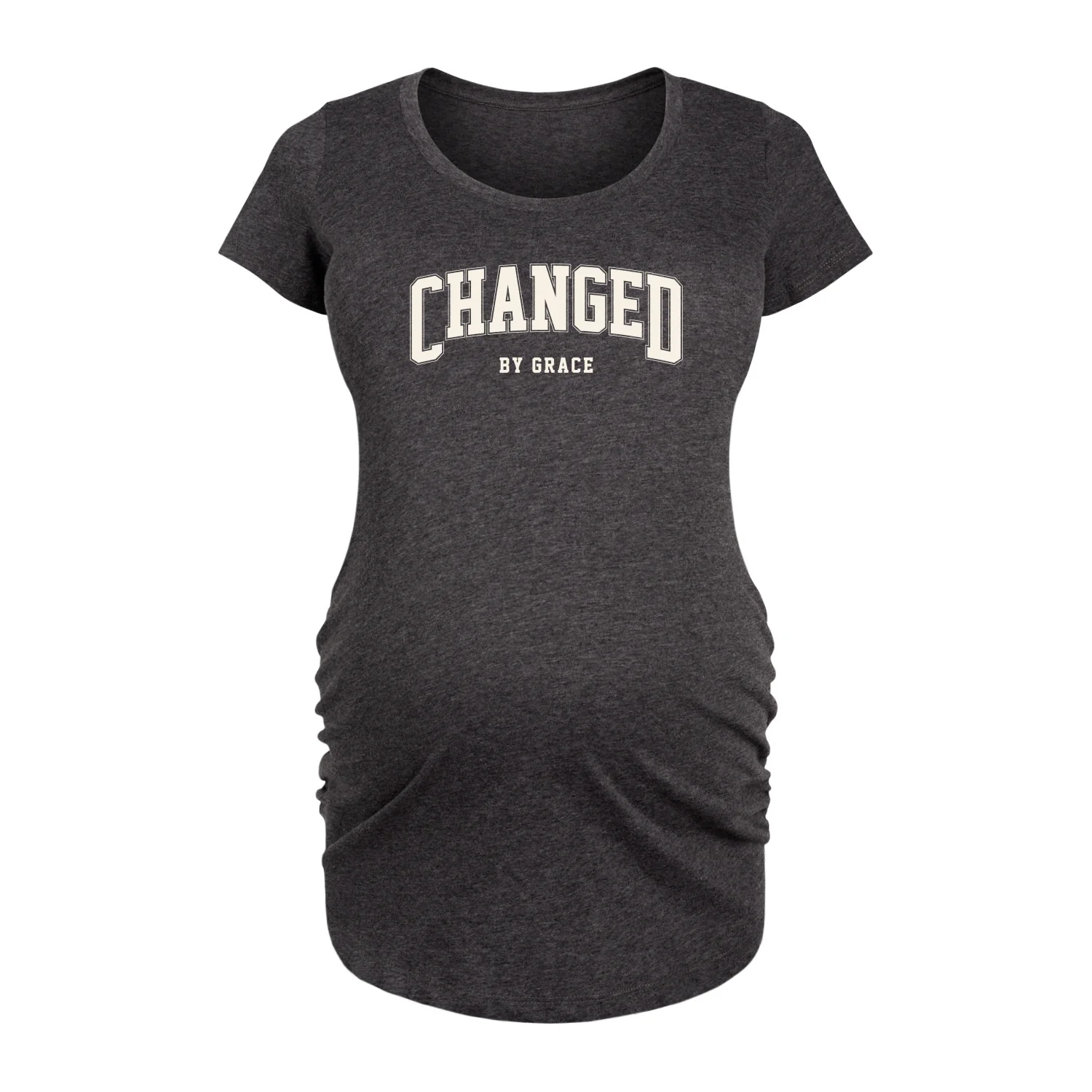 Instant Message - Changed By Grace Collegiate - Maternity Scoop Neck Tee - Image 3