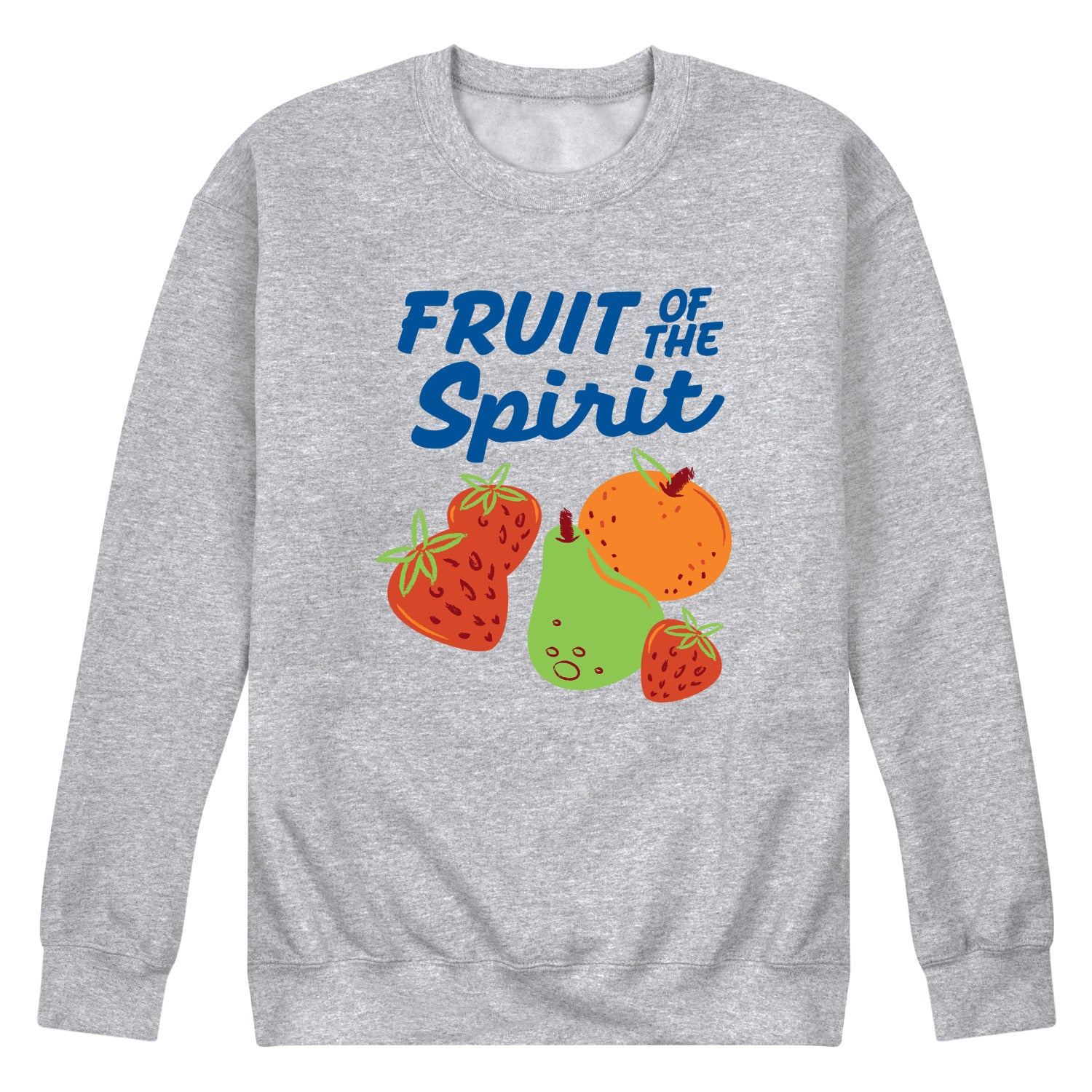 Instant Message - Fruit Of The Spirit - Men's Long Sleeve Crew Fleece Sweatshirt - Image 2