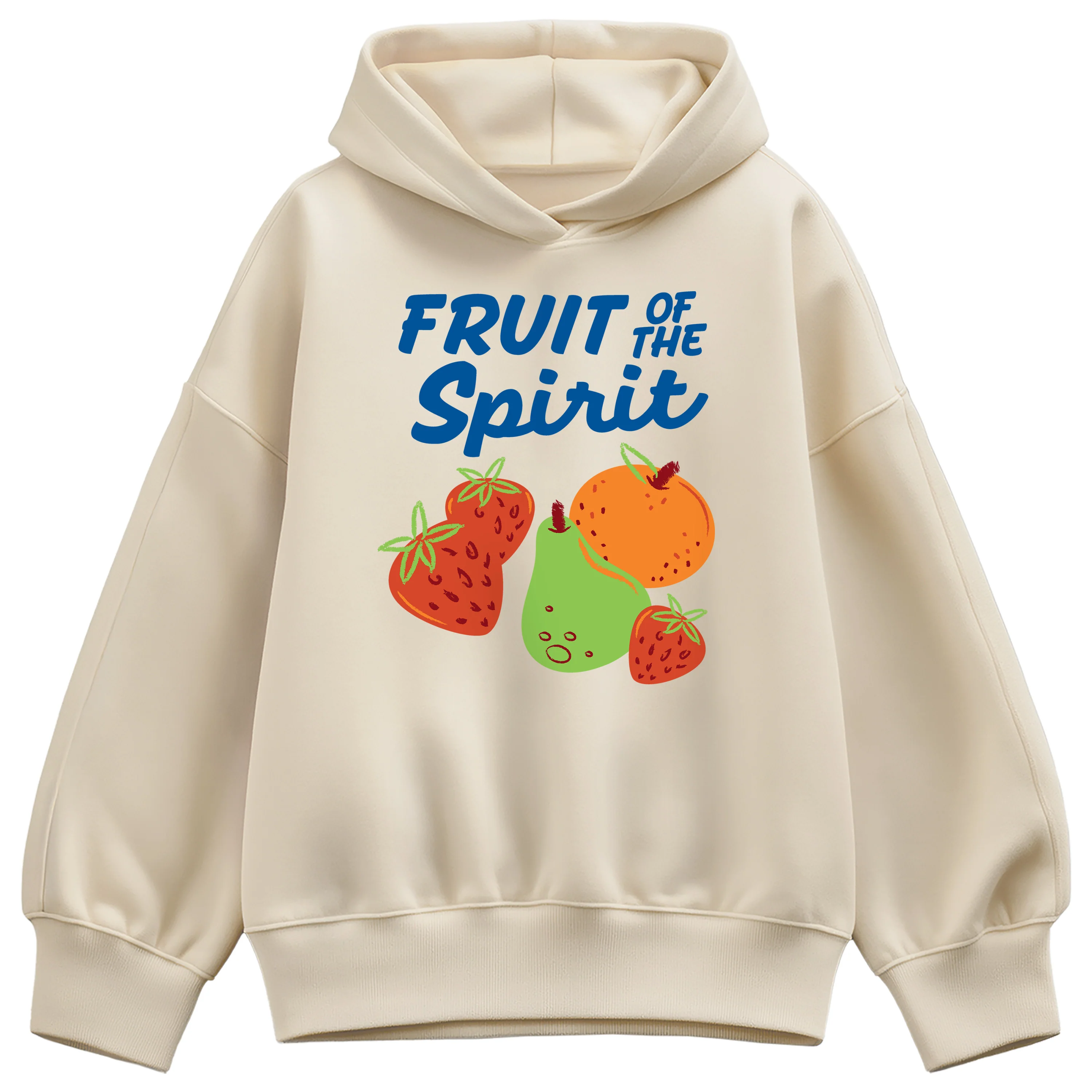 Instant Message - Fruit Of The Spirit - Ladies Fleece Oversized Hoodie Sweatshirt