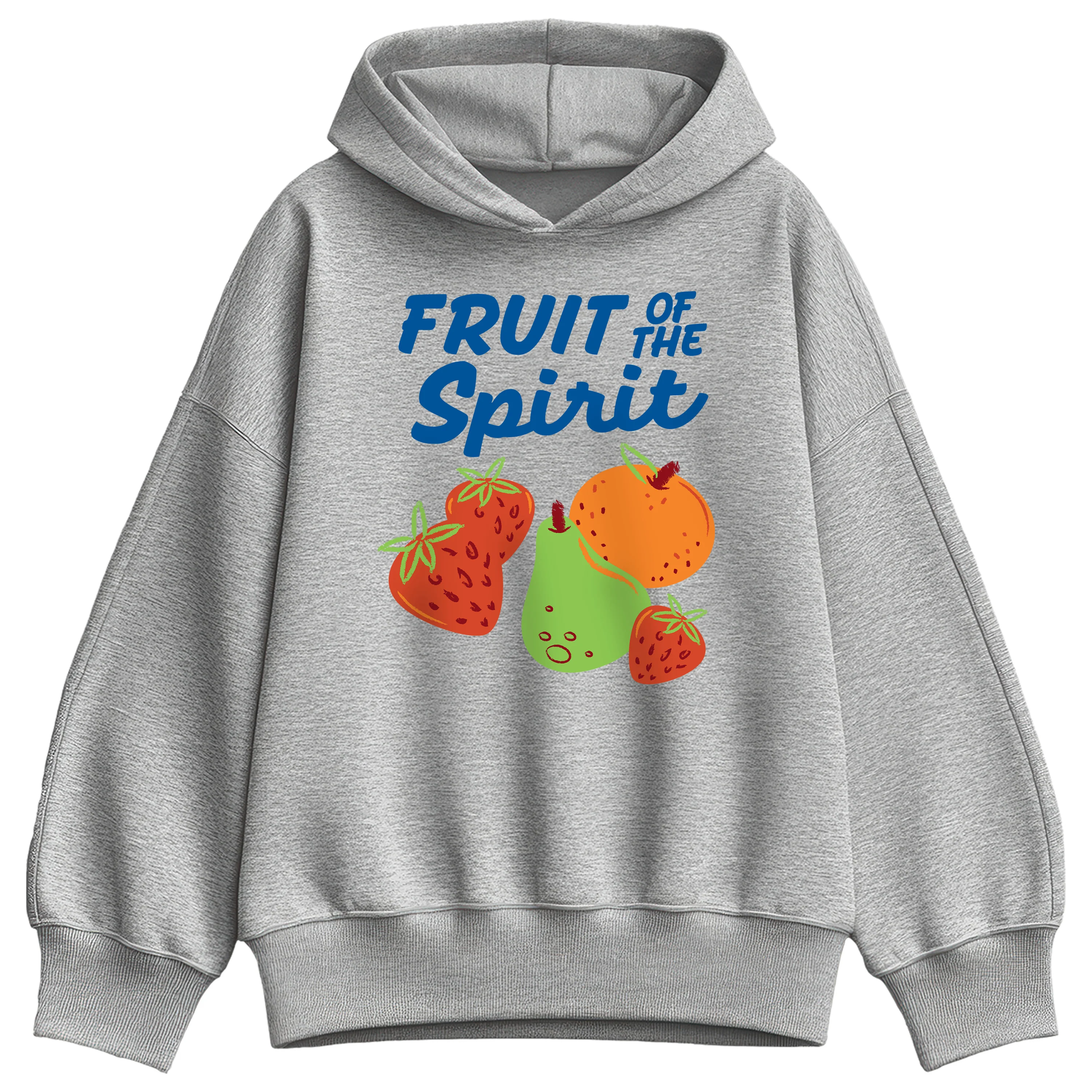 Instant Message - Fruit Of The Spirit - Ladies Fleece Oversized Hoodie Sweatshirt - Image 2