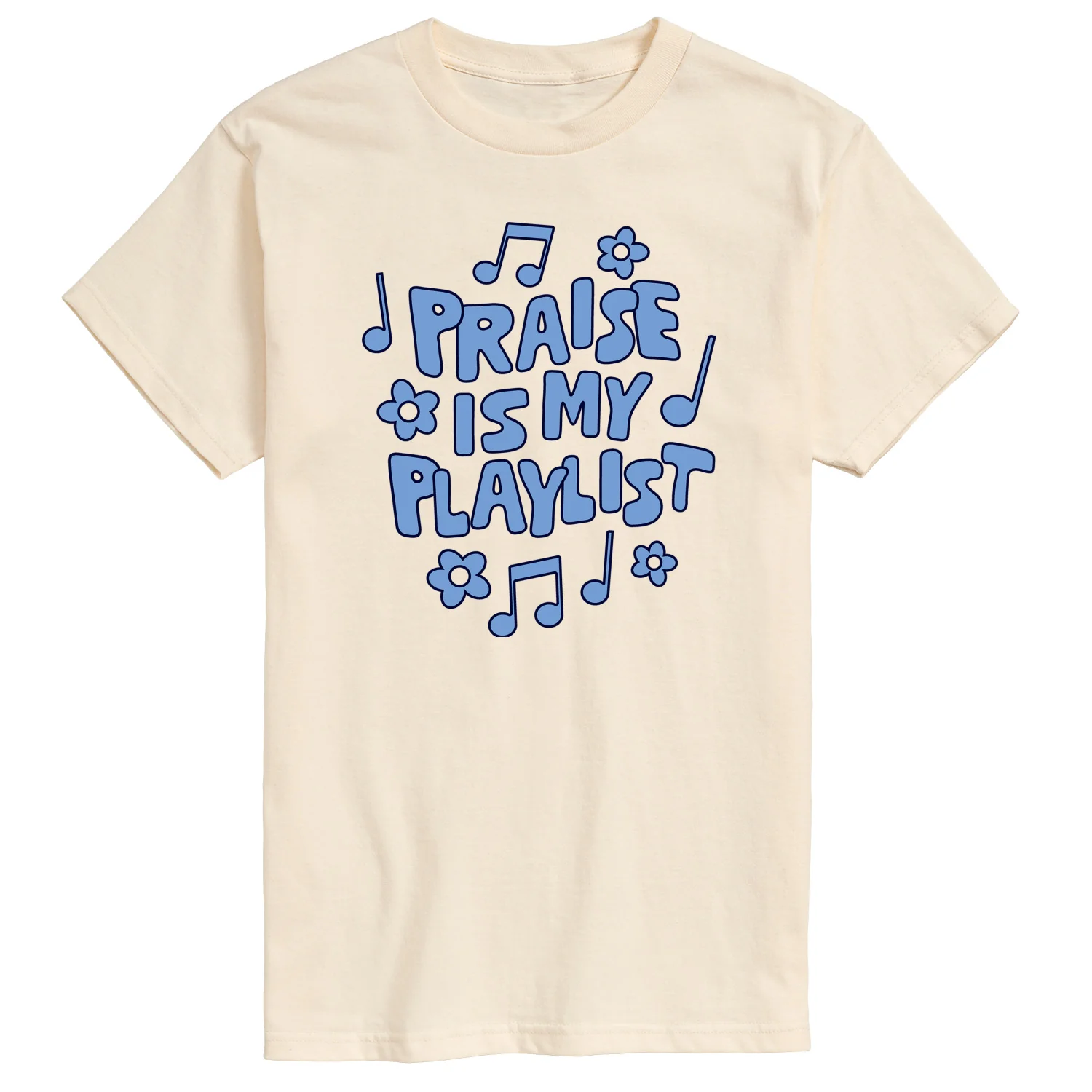 Instant Message - Praise Is My Playlist - Men's Short Sleeve Graphic T-Shirt - Image 4