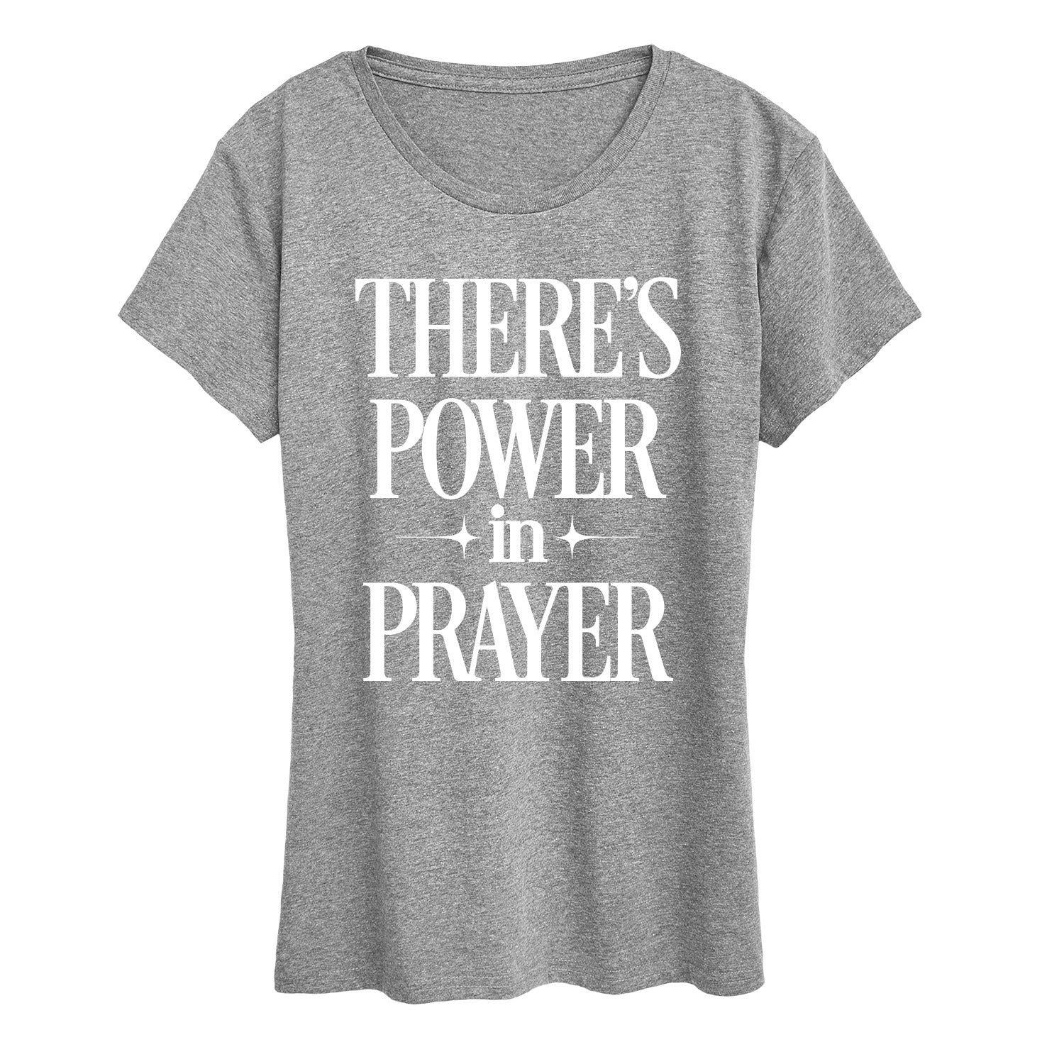 Instant Message - There's Power In Prayer - Women's Short Sleeve Graphic T-Shirt - Image 5