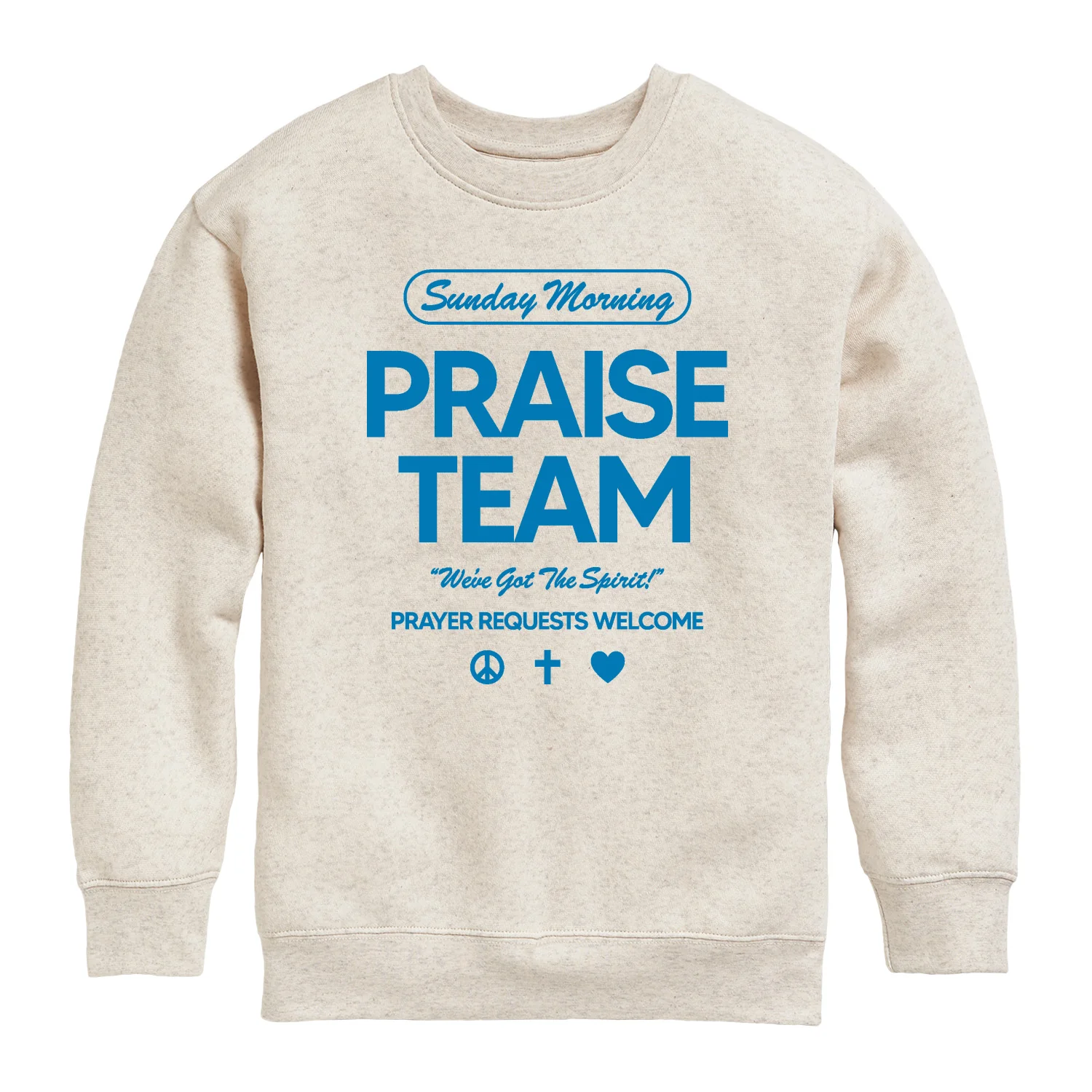 Instant Message - Sunday Morning Praise Team - Youth Crew Fleece Sweatshirt - Image 2