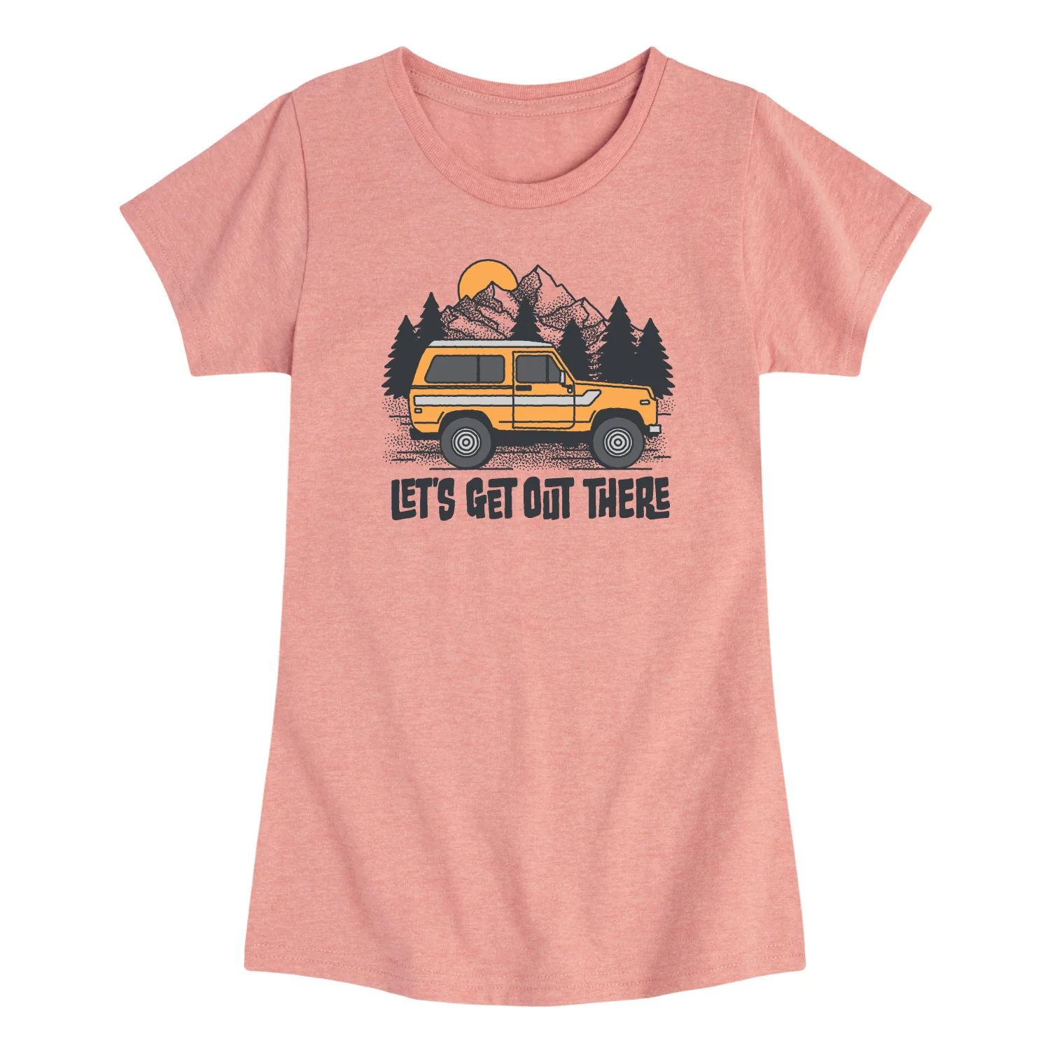 Instant Message - Let's Get Out There - Toddler Girls Short Sleeve T-Shirt - Image 2