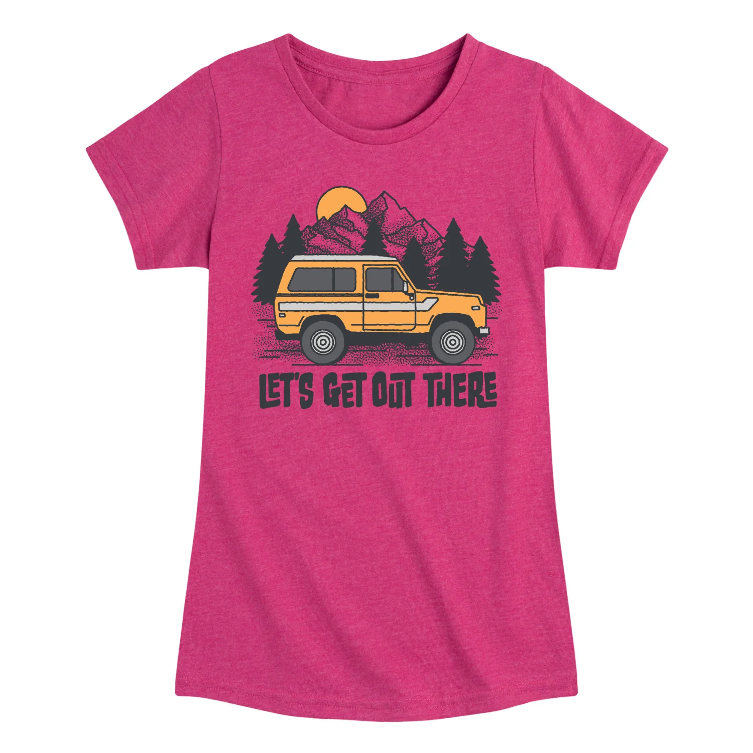 Instant Message - Let's Get Out There - Youth Girls Short Sleeve T-Shirt - Image 3