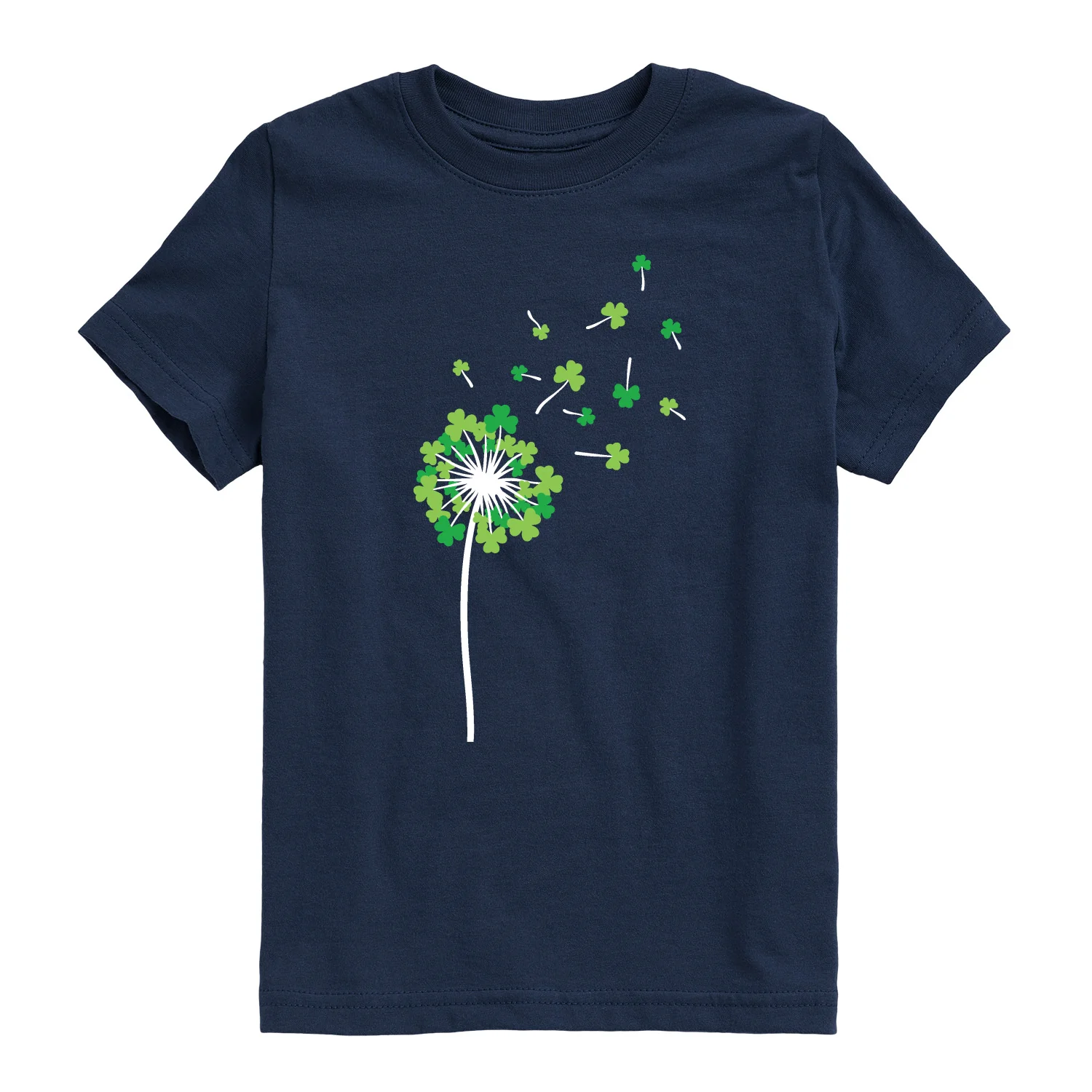 Instant Message - Shamrock Dandelion - Youth Boys Short Sleeve Graphic T-Shirt - Image 4