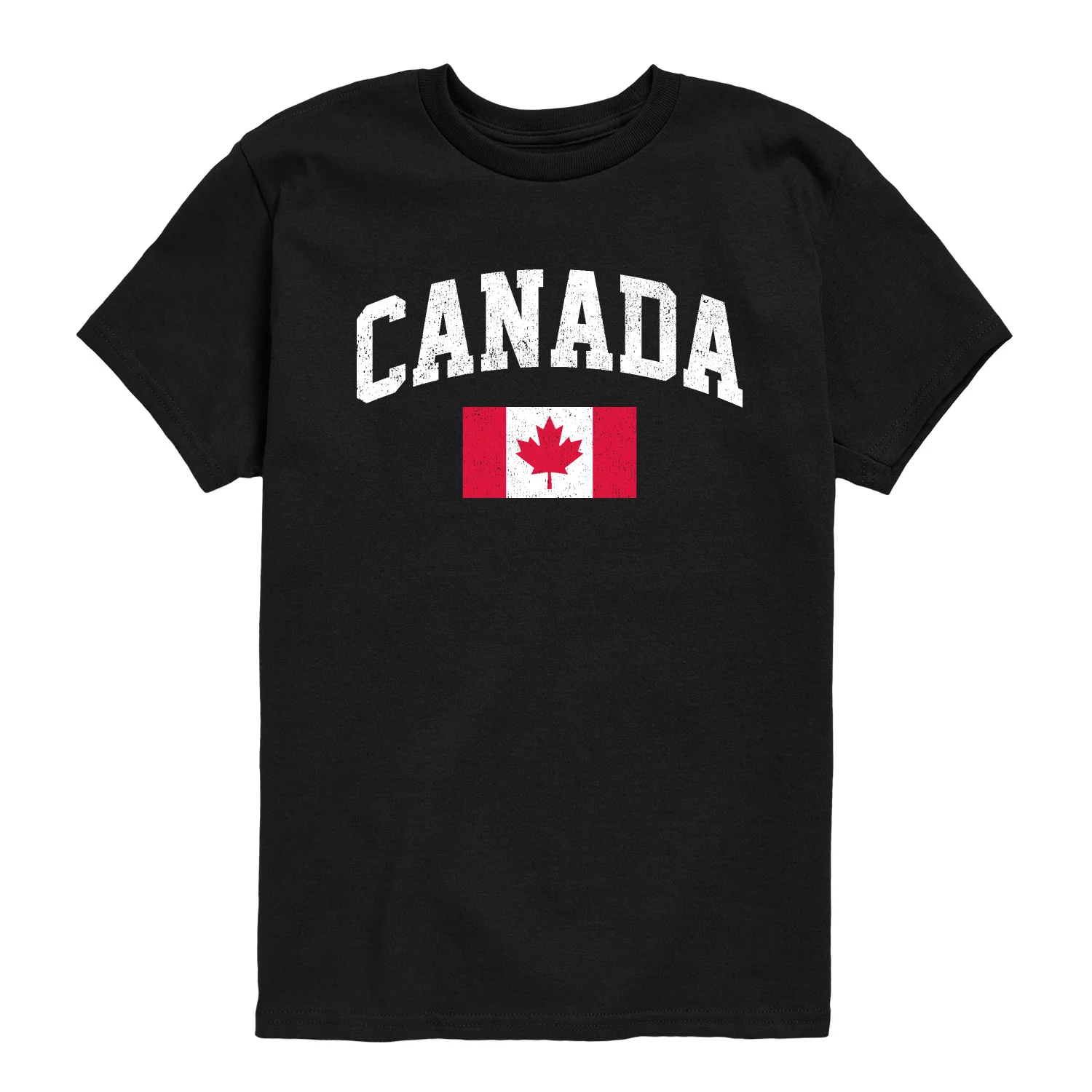 Instant Message - Canada Flag - Youth Short Sleeve Graphic T-shirt - Image 2