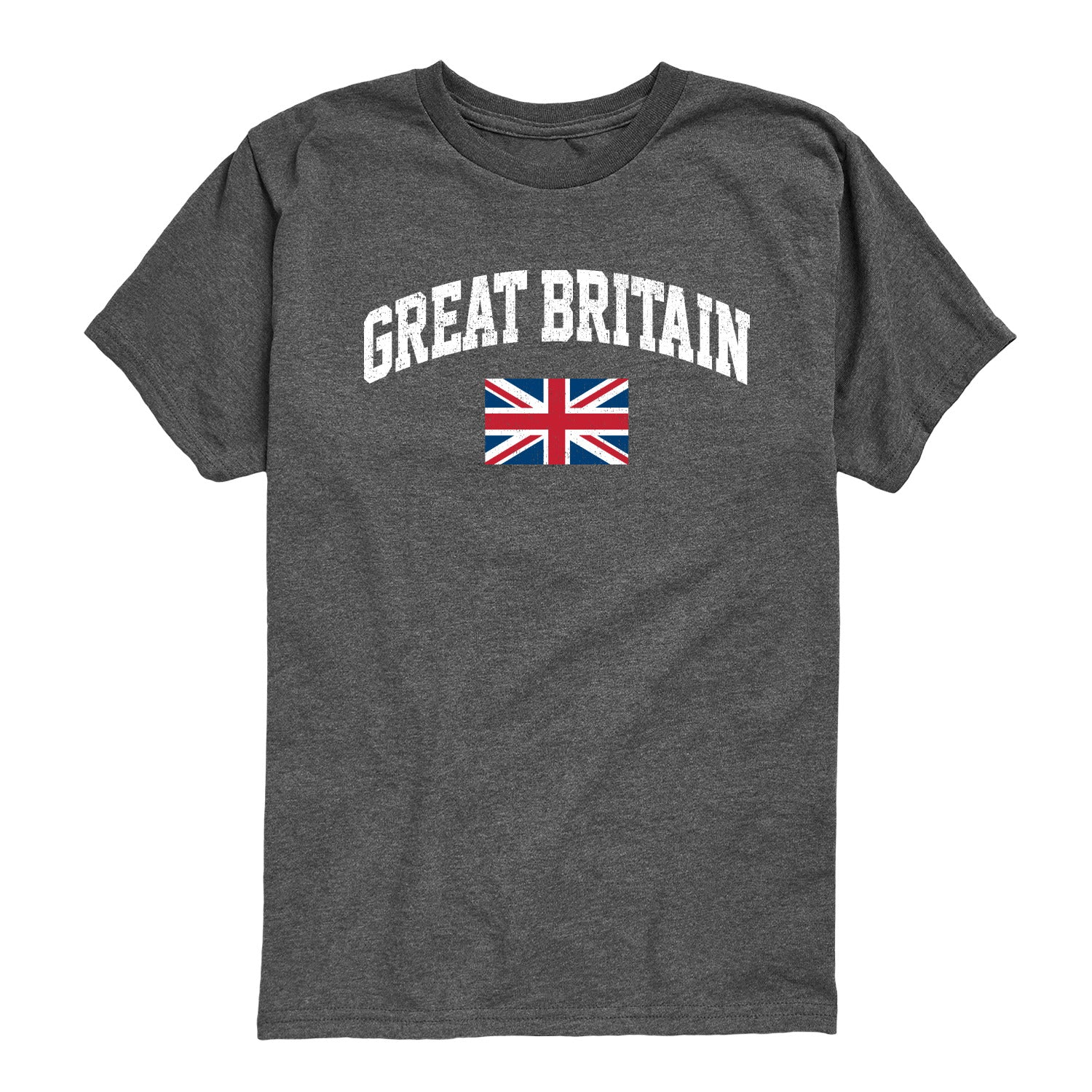 Instant Message - Great Britain Flag - Youth Short Sleeve Graphic T-shirt - Image 3