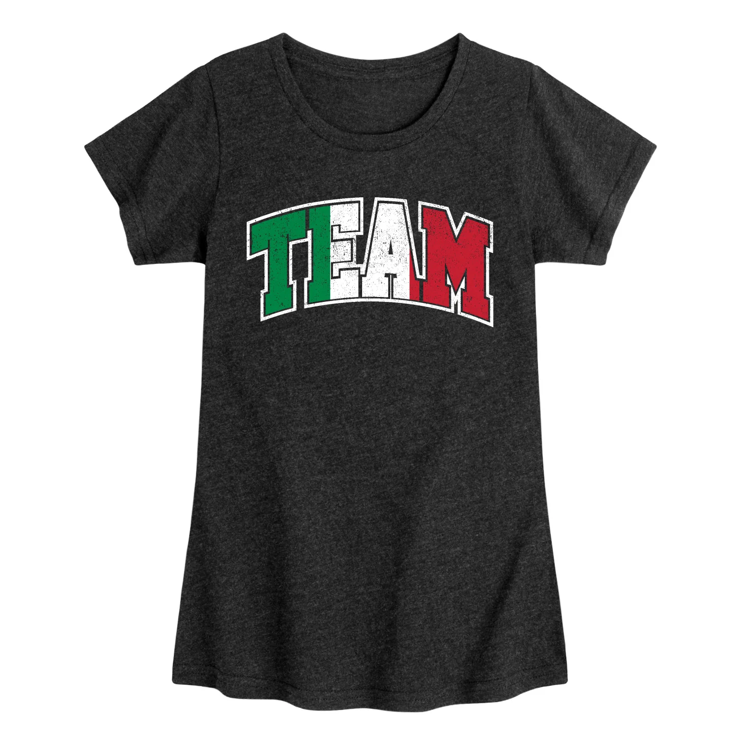 Instant Message - Team Italy - Youth Girls Short Sleeve T-shirt
