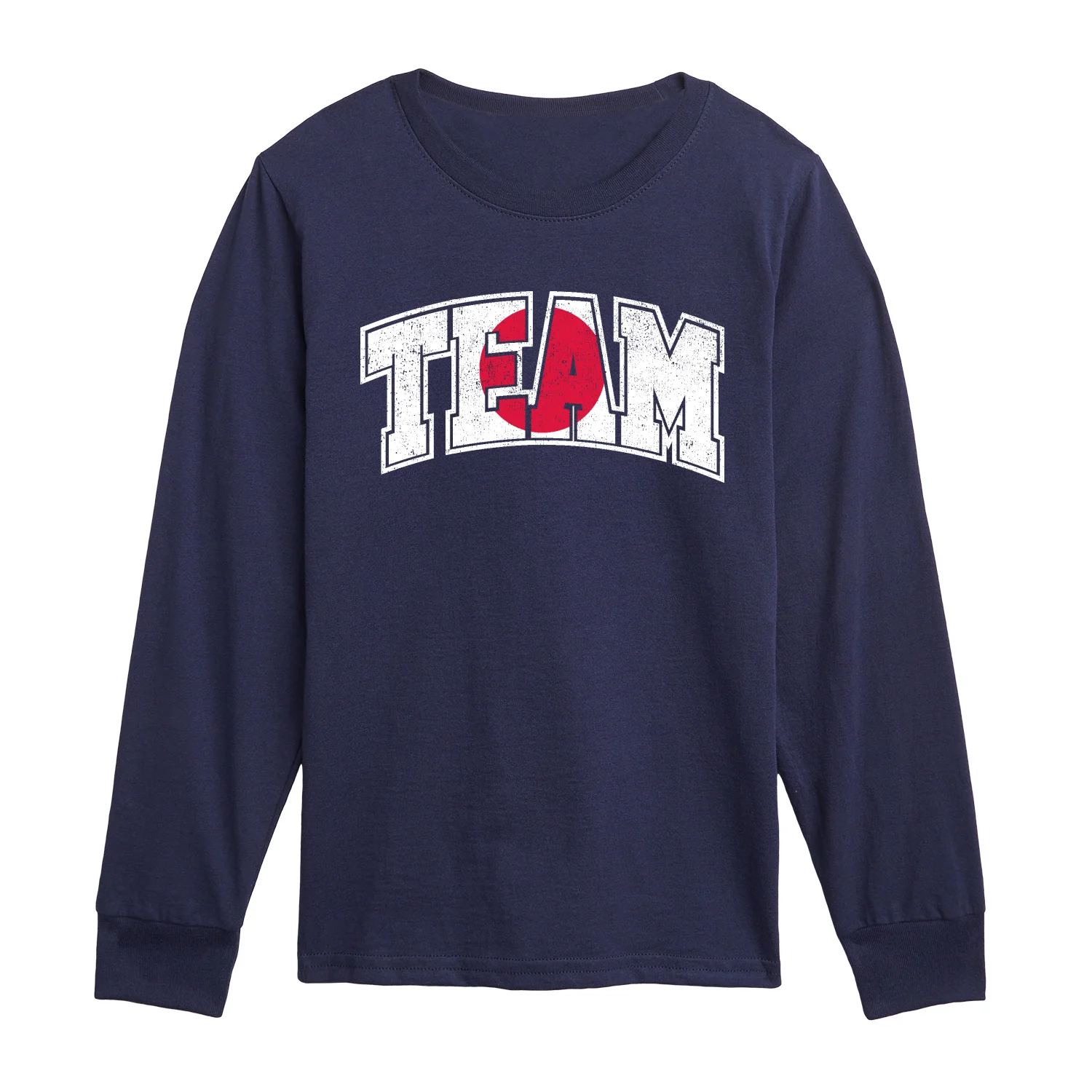 Instant Message - Team Japan - Youth Long Sleeve Graphic T-shirt - Image 2