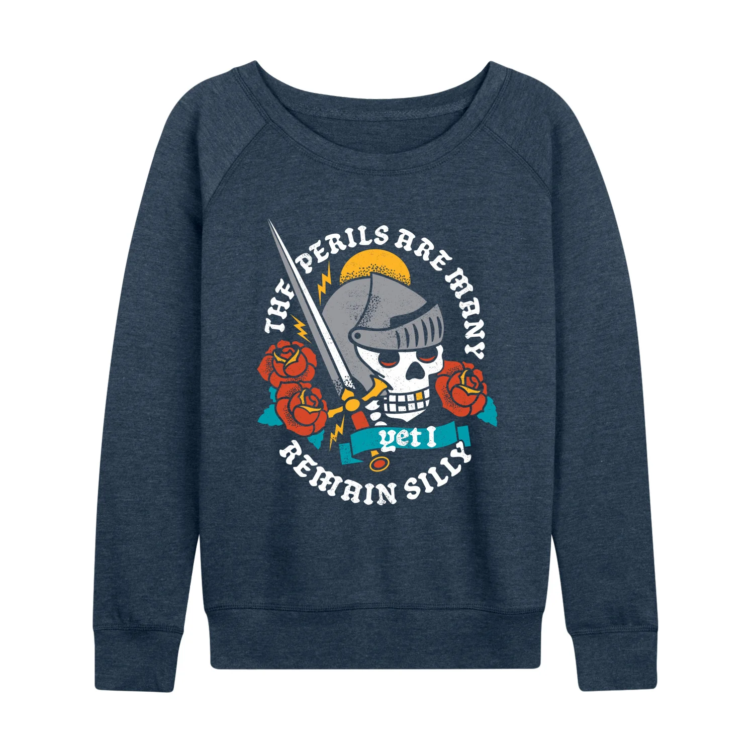 Instant Message - The Perils Are Many - Women's French Terry Long Sleeve Pullover