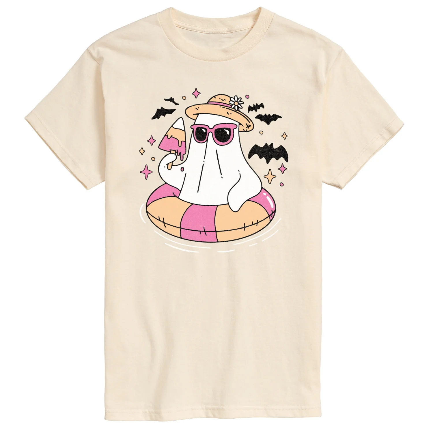 Instant Message - Ghost Beach - Men's Short Sleeve Graphic T-Shirt - Image 2