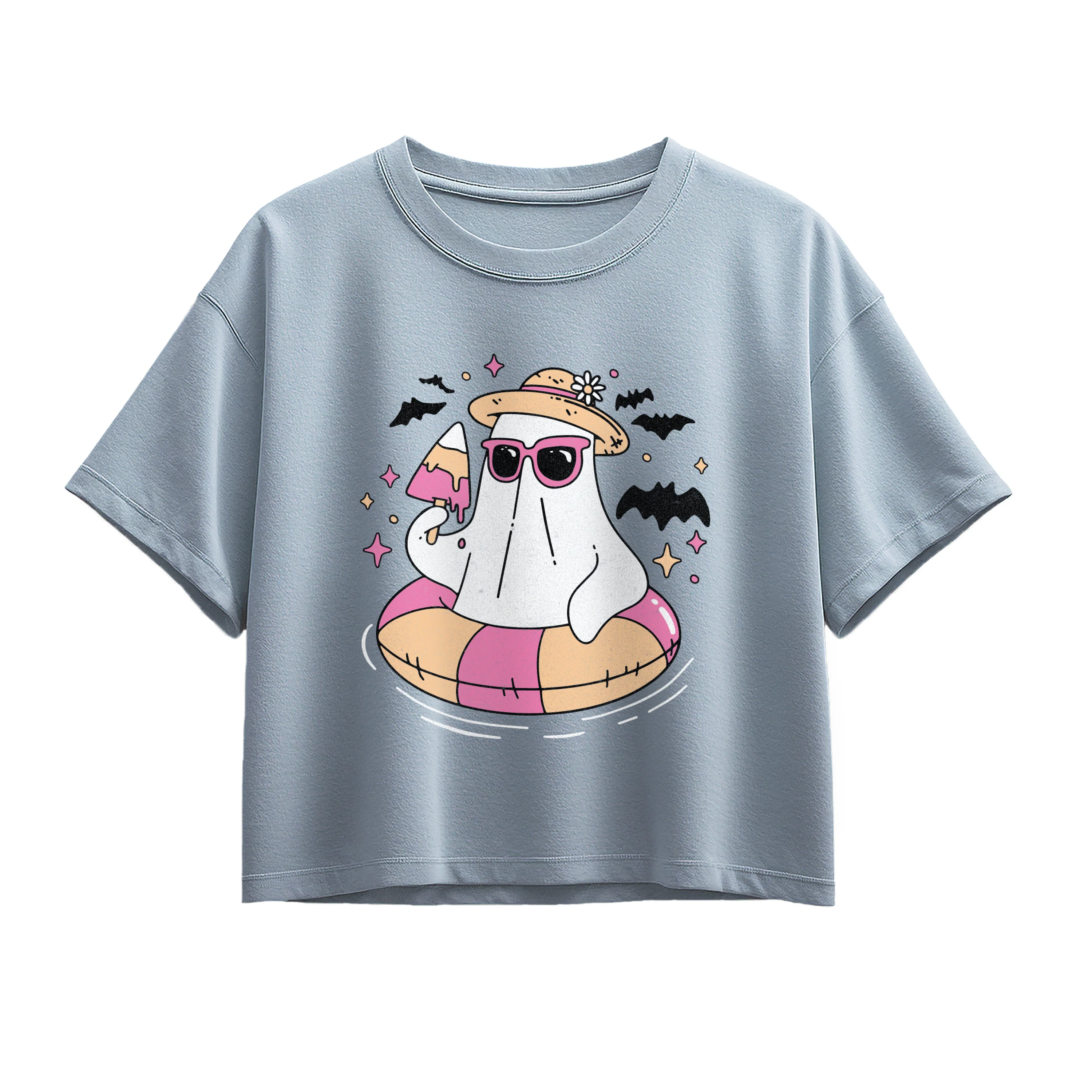 Instant Message - Ghost Beach - Youth Girls Boxy T-Shirt