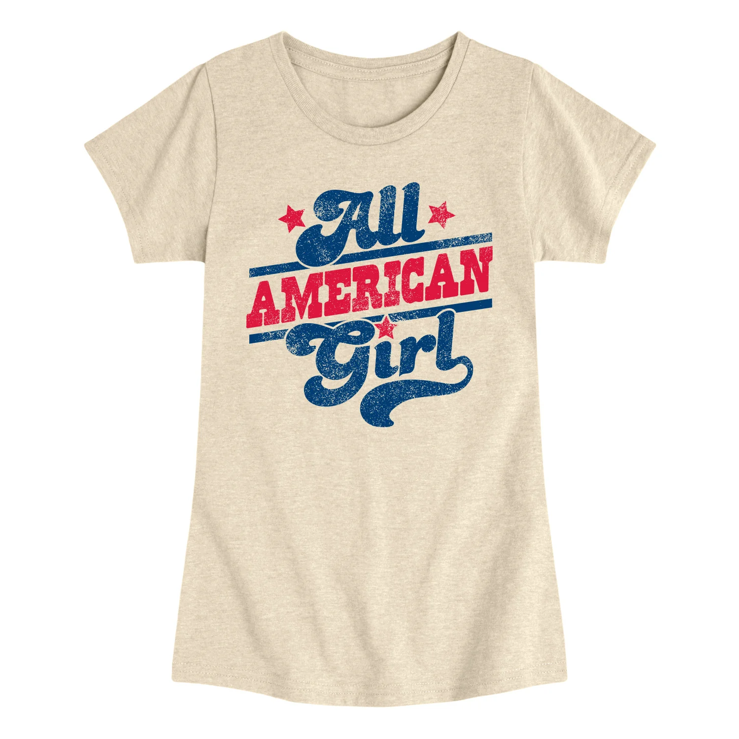 Instant Message - All American Girl - Youth Girls Fitted Short Sleeve T-Shirt - Image 2