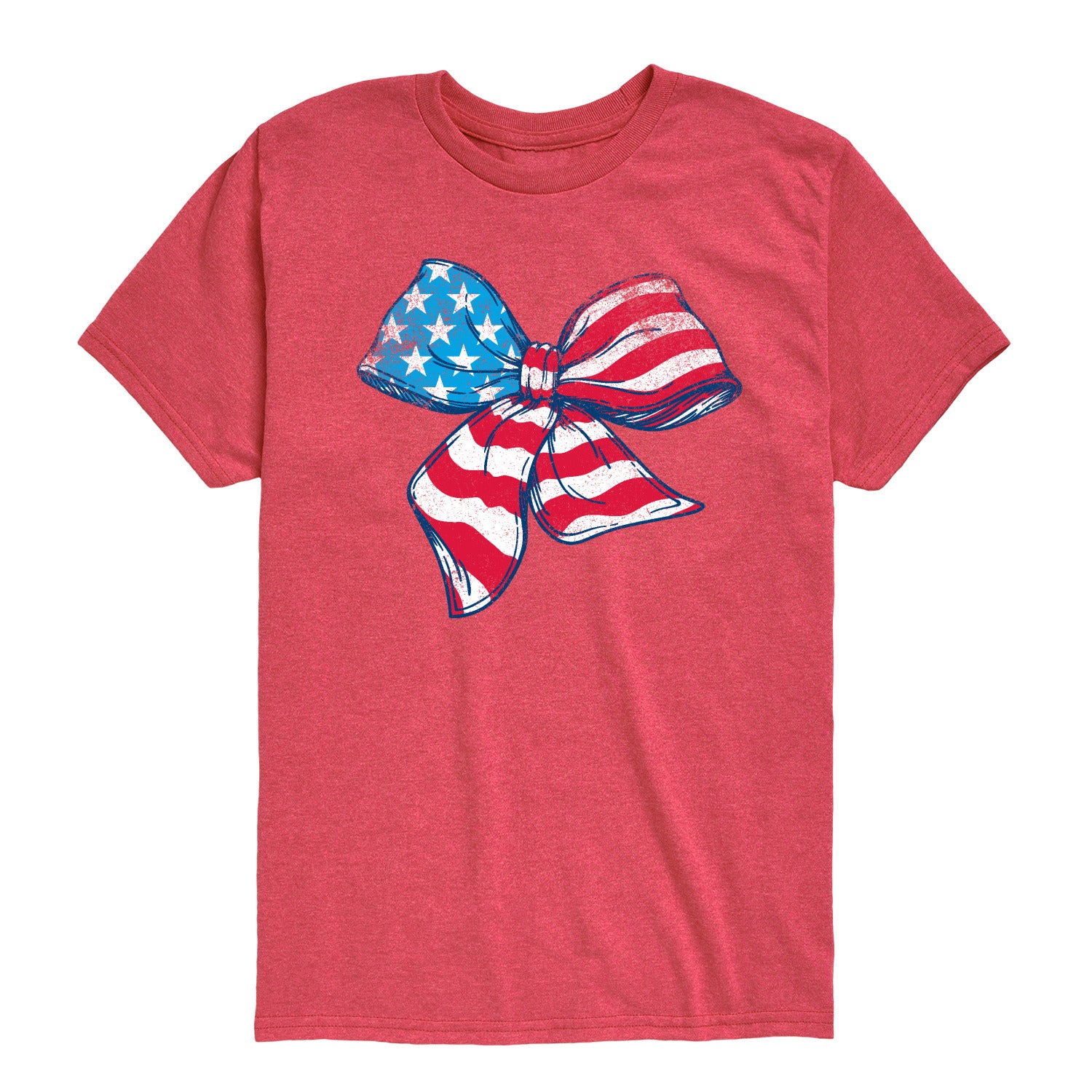 Instant Message - American Flag Bow - Youth Boys Short Sleeve Graphic T-Shirt - Image 5