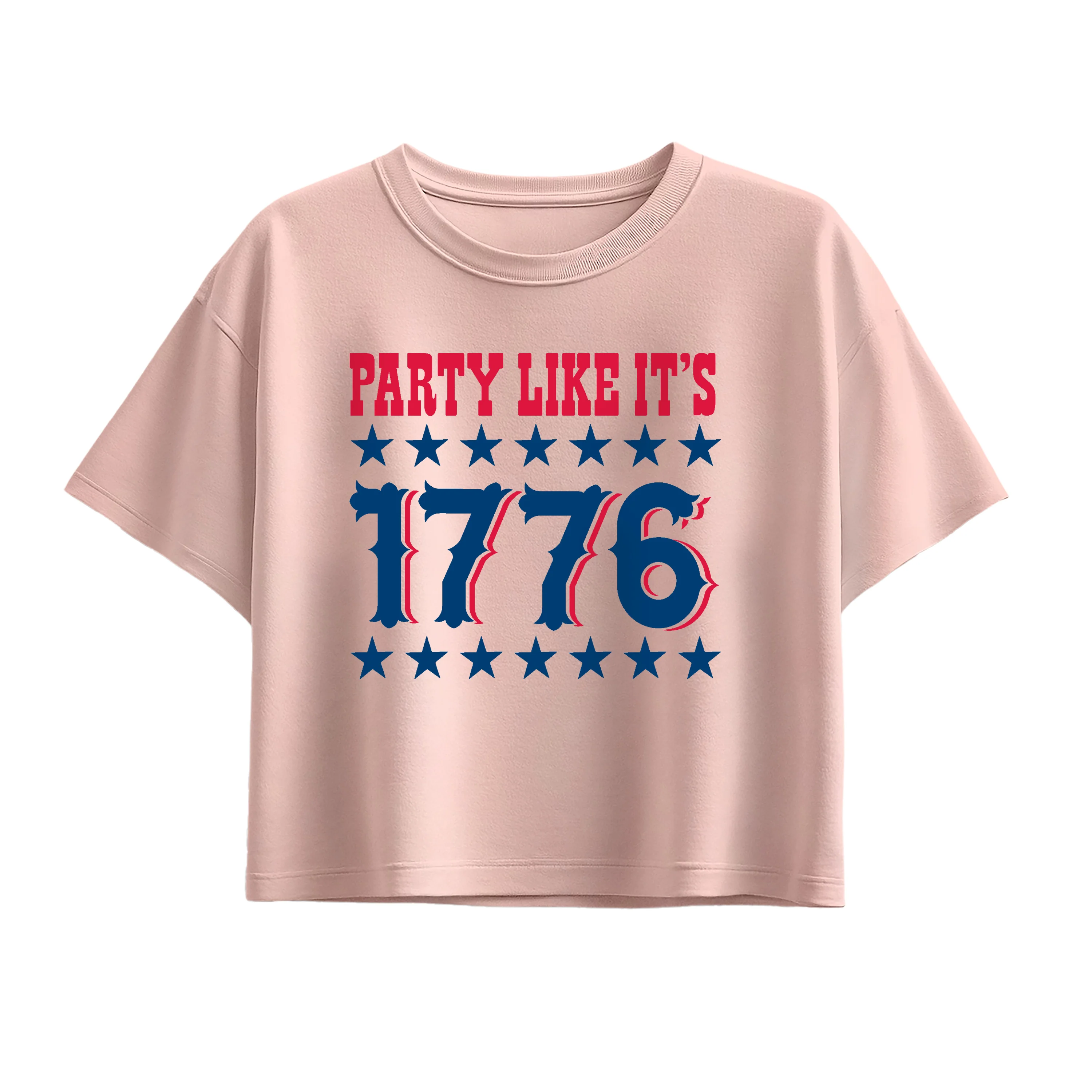 Instant Message - Party 1776 - Youth Girls Boxy T-Shirt - Image 2