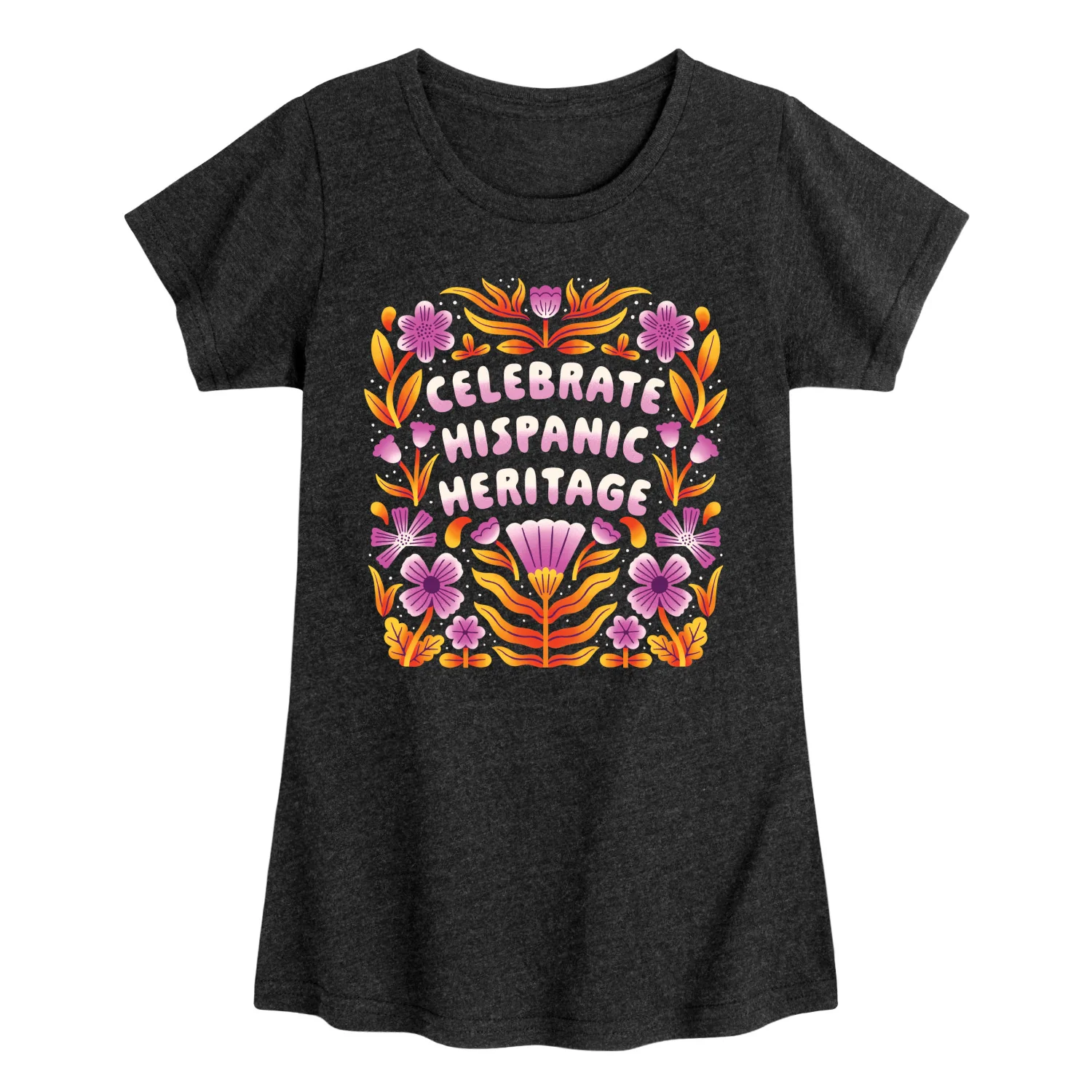 Instant Message - Celebrate Hispanic Heritage - Youth Girls Fitted Short Sleeve T-Shirt