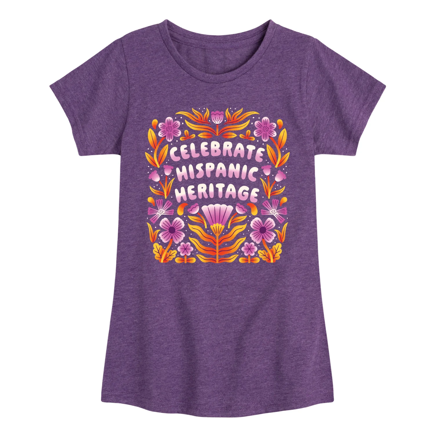 Instant Message - Celebrate Hispanic Heritage - Youth Girls Fitted Short Sleeve T-Shirt - Image 3