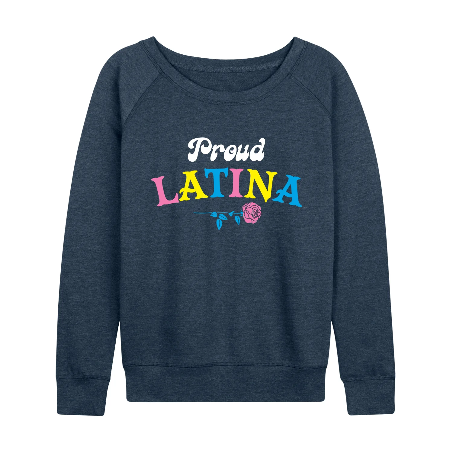 Instant Message - Proud Latina - Women's French Terry Long Sleeve Pullover - Image 3
