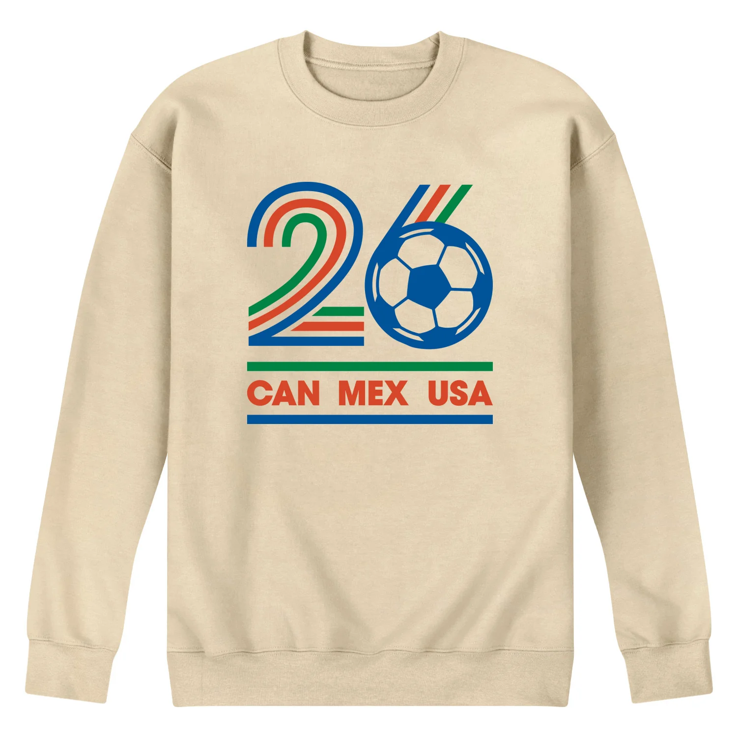 Instant Message - Soccer 26 - Men's Crew Fleece Sweatshirt - Image 2