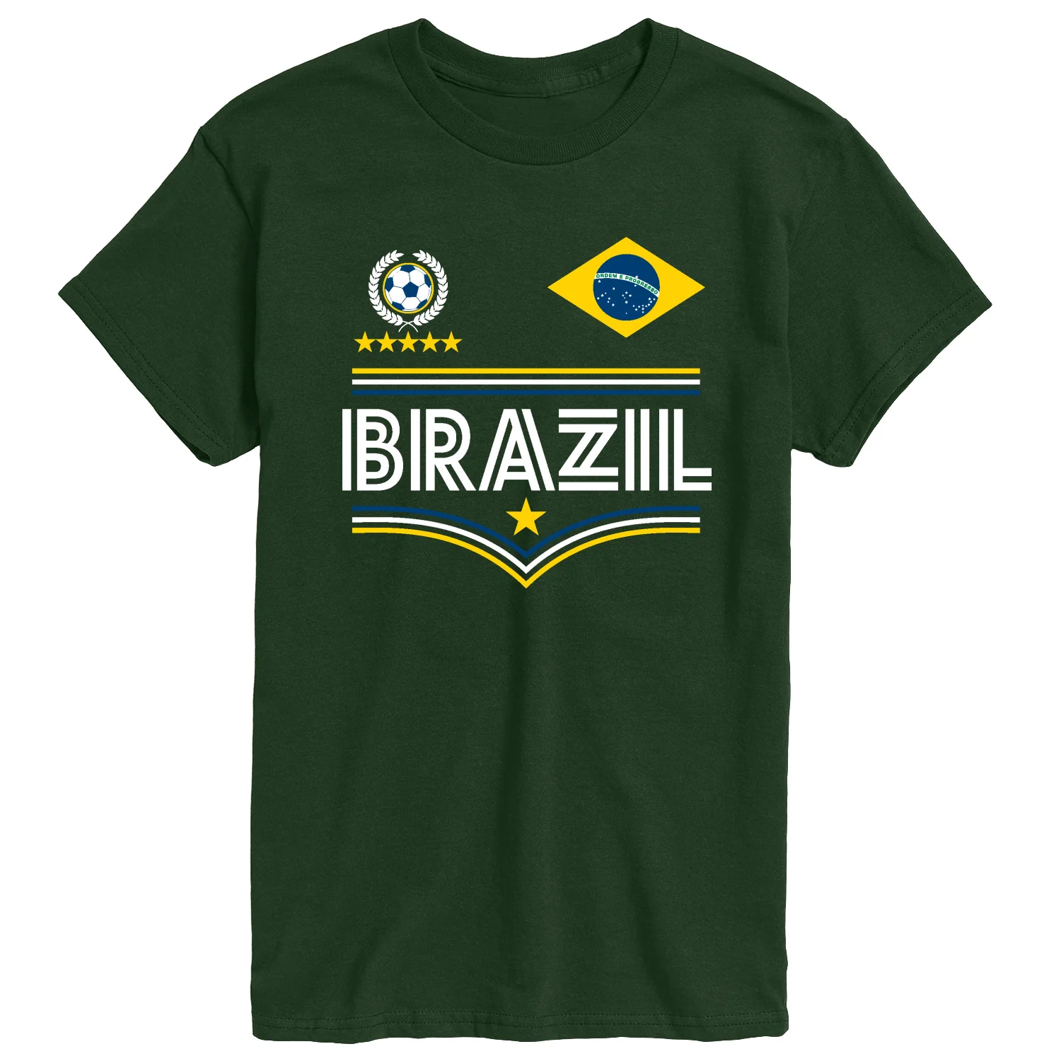 Instant Message - Brazil Soccer Jersey - Men's Short Sleeve Graphic T-Shirt