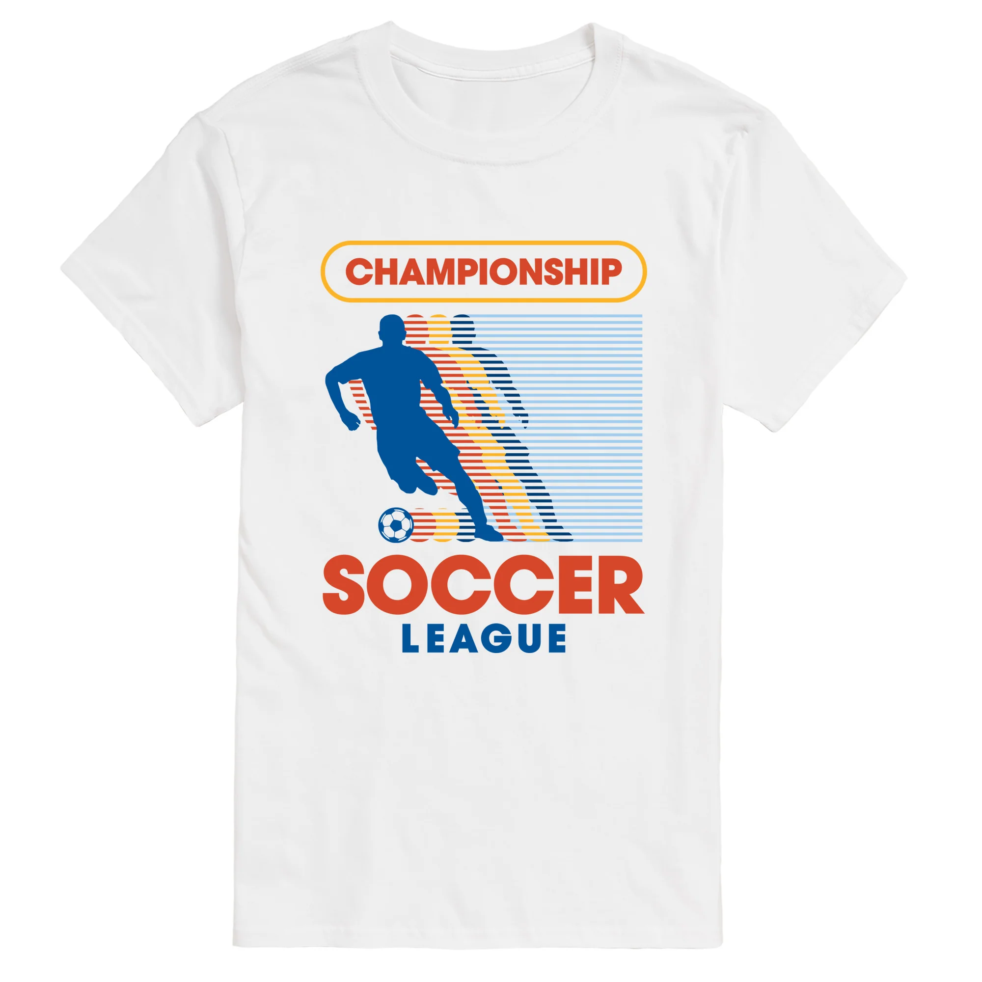 Instant Message - Championship Soccer League - Men's Short Sleeve Graphic T-Shirt