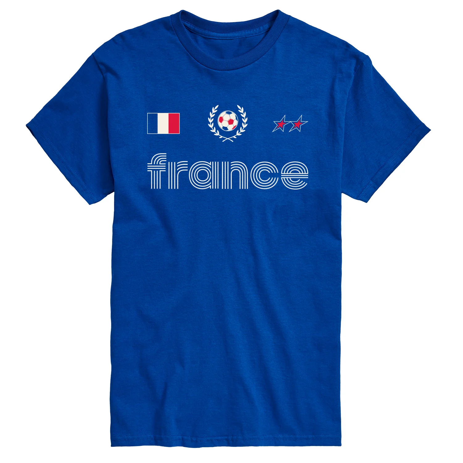 Instant Message - France Soccer Jersey - Men's Short Sleeve Graphic T-Shirt - Image 3