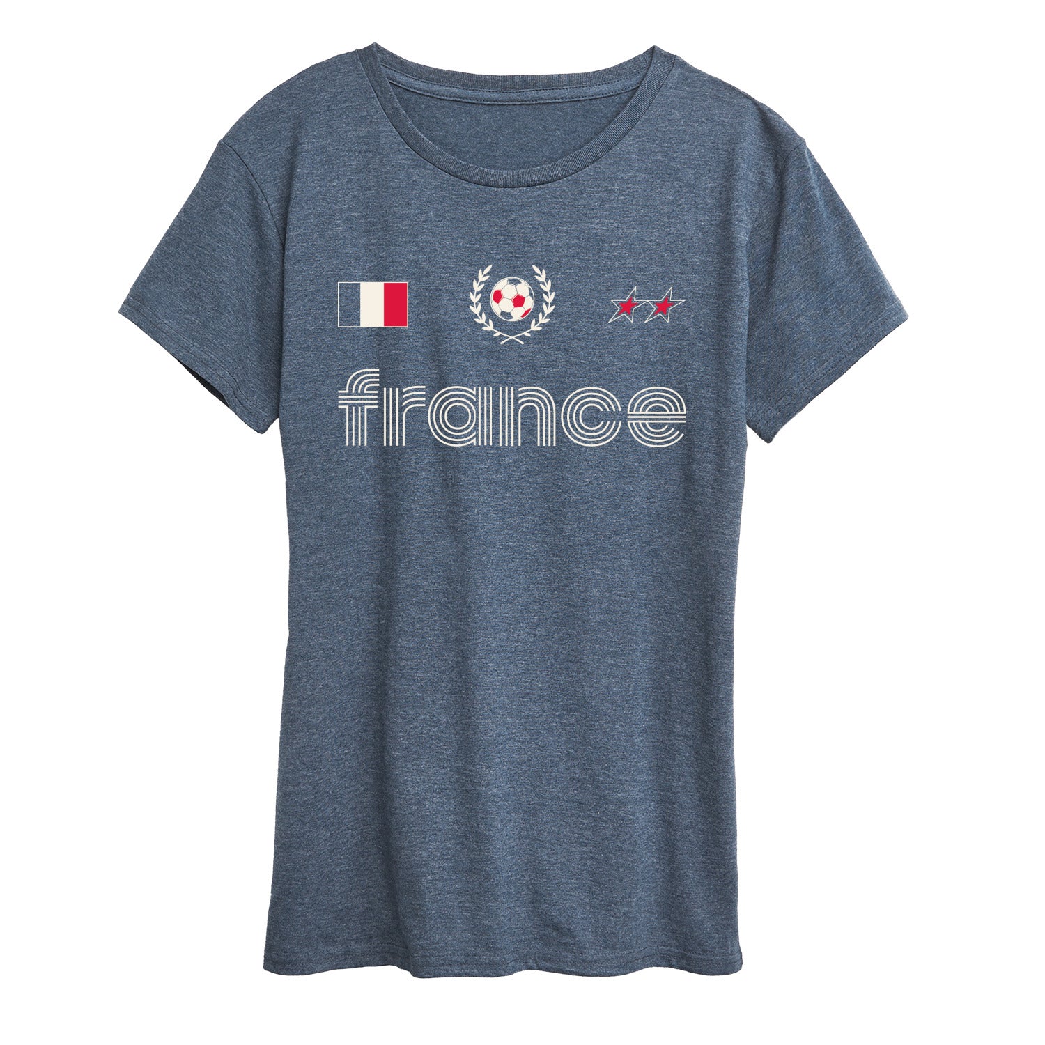Instant Message - France Soccer Jersey - Women's Short Sleeve Graphic T-Shirt
